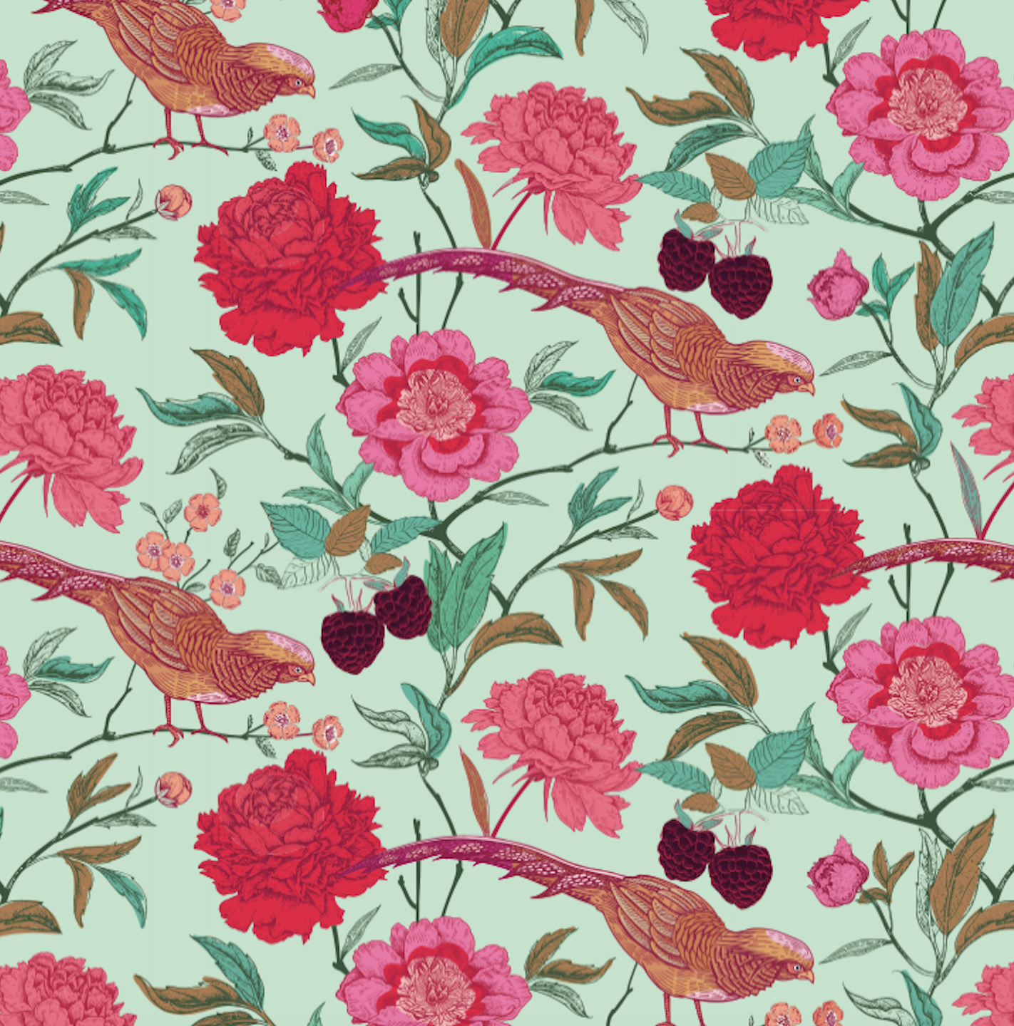 BIRD PARADISE MINI NECK TIE