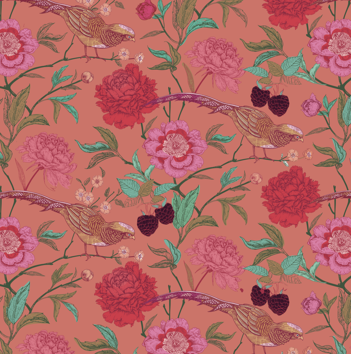 BIRD PARADISE MINI NECK TIE