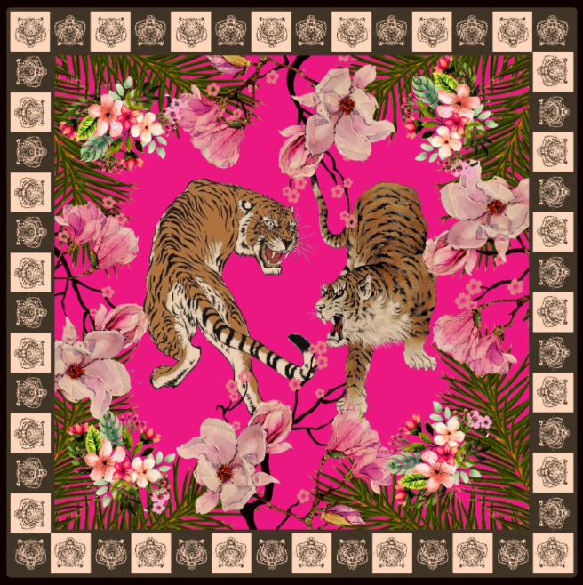 ROARING TIGER MINI NECK TIE