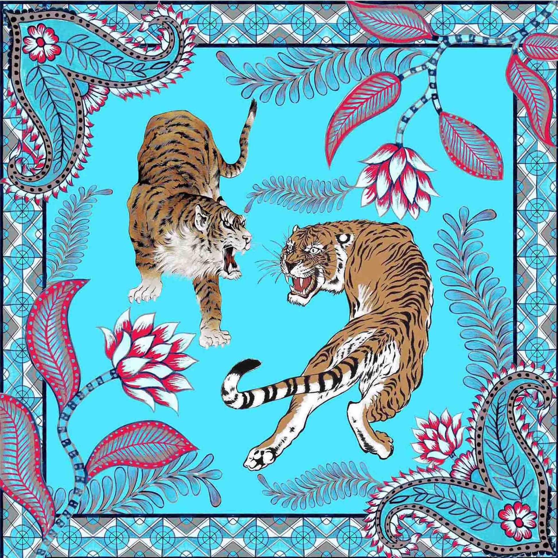 TIGER & JUNGLE MINI NECK TIE