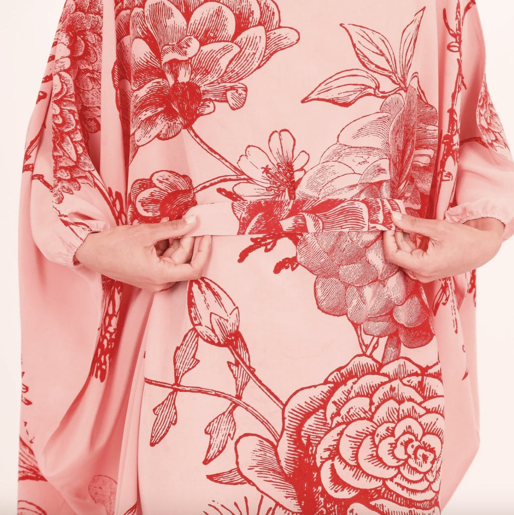 FLOWER EXPLOSION EVENING DRESS