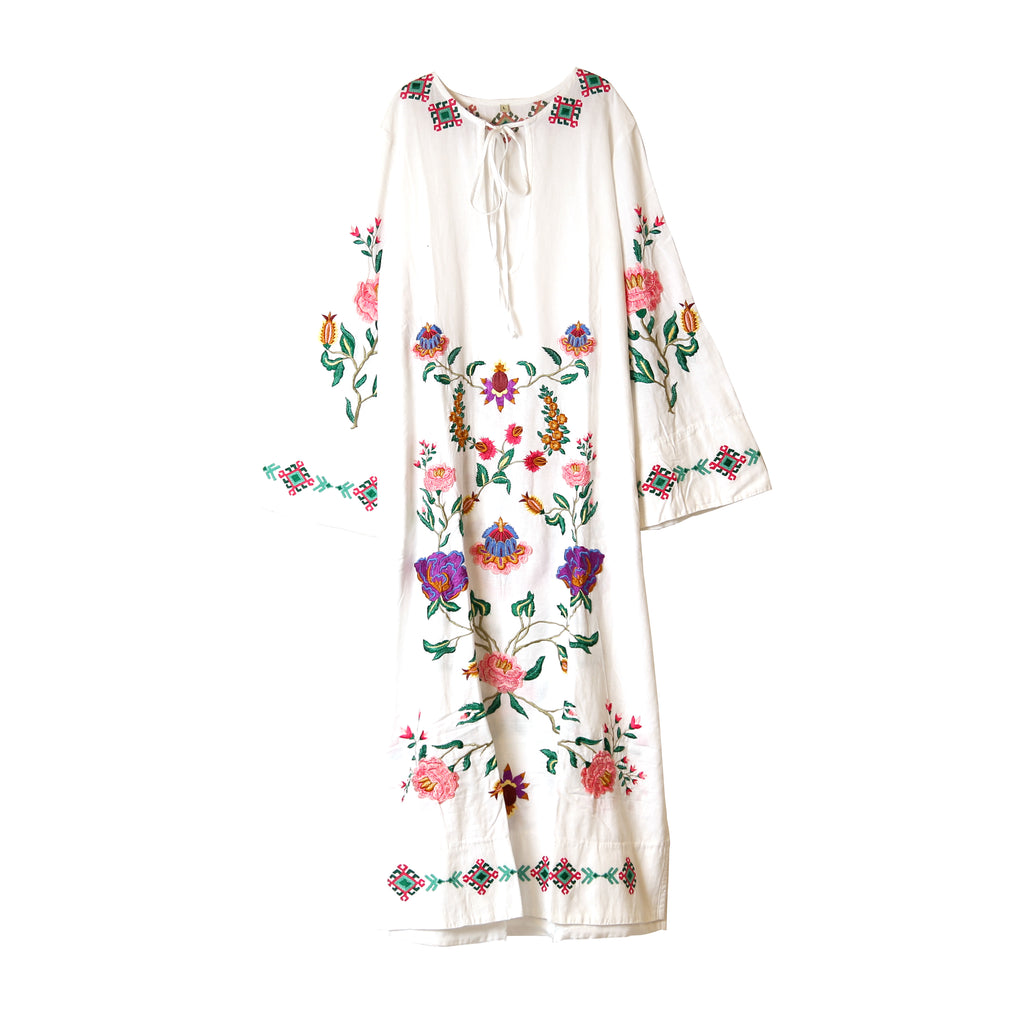 ETHNO FLORAL LINEN TUNIC