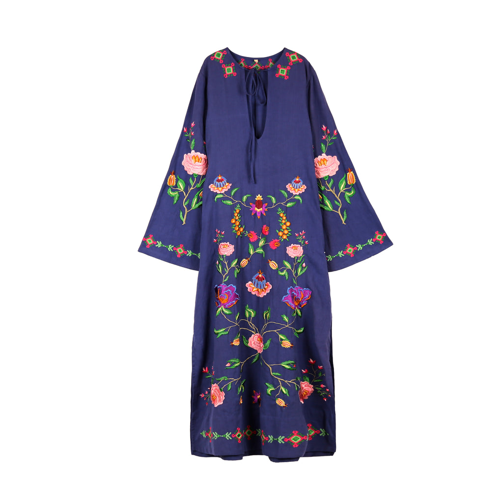 ETHNO FLORAL LINEN TUNIC