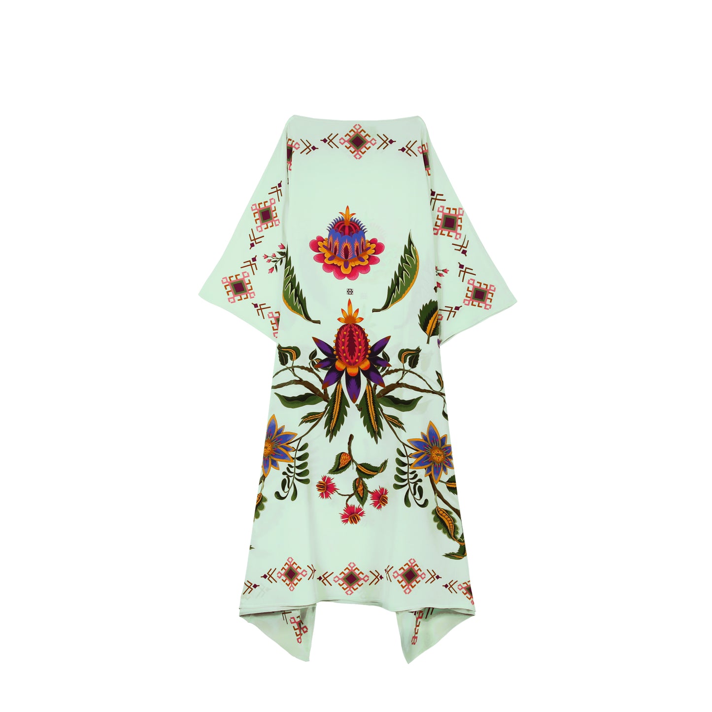 ETHNO FLORAL SILK TUNIC