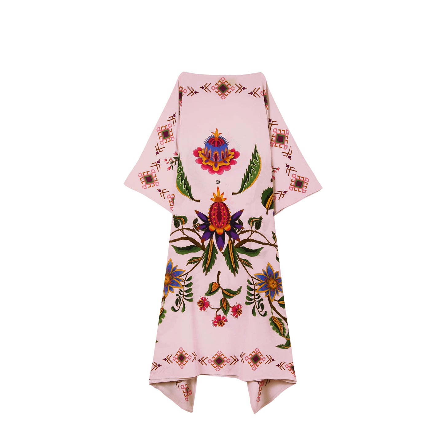 ETHNO FLORAL SILK TUNIC