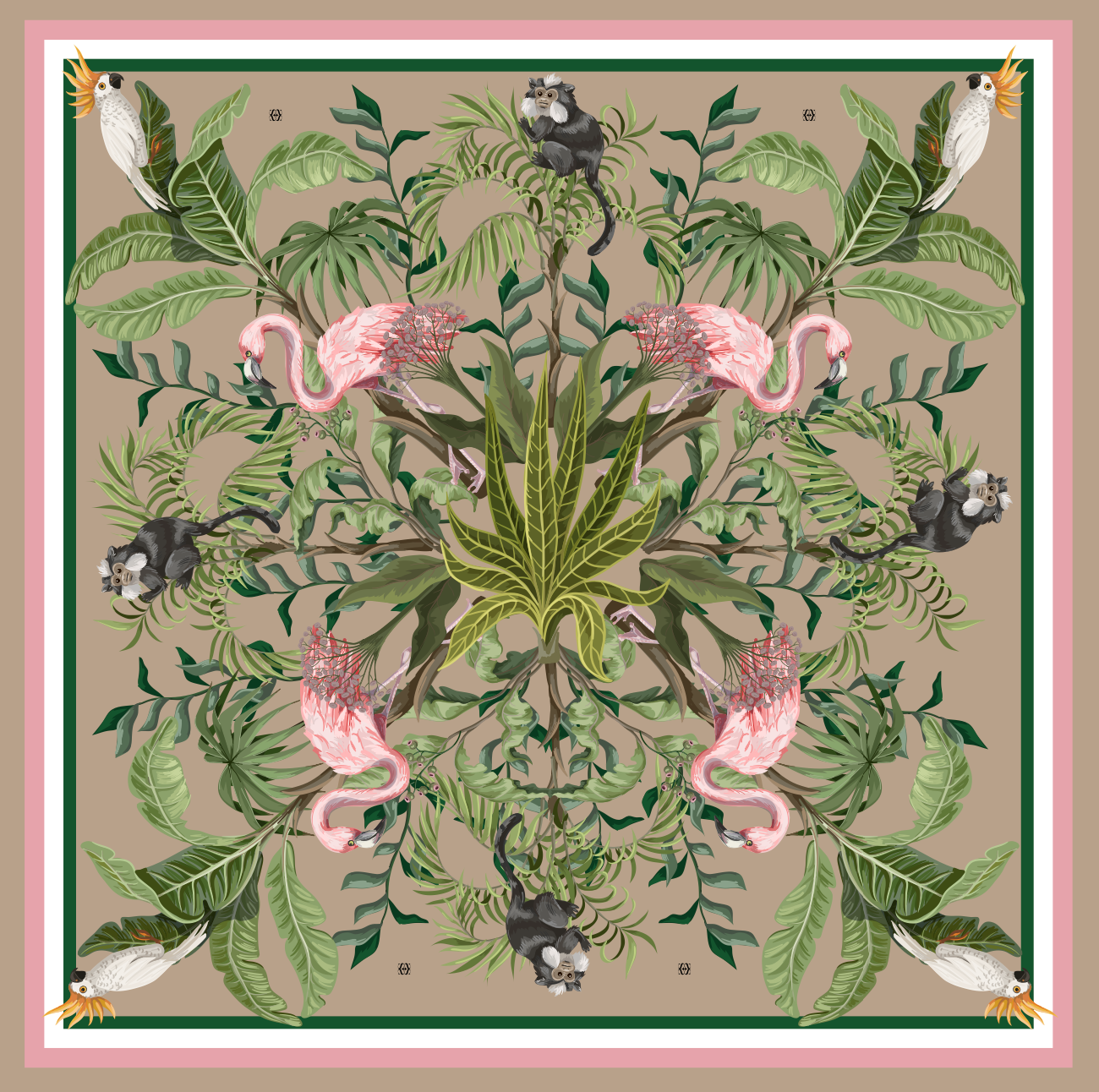 JUNGLE ANIMALS MINI NECK TIE
