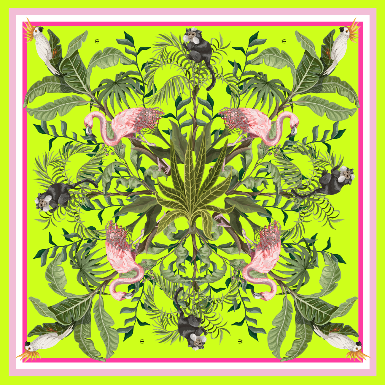 JUNGLE ANIMALS MINI NECK TIE
