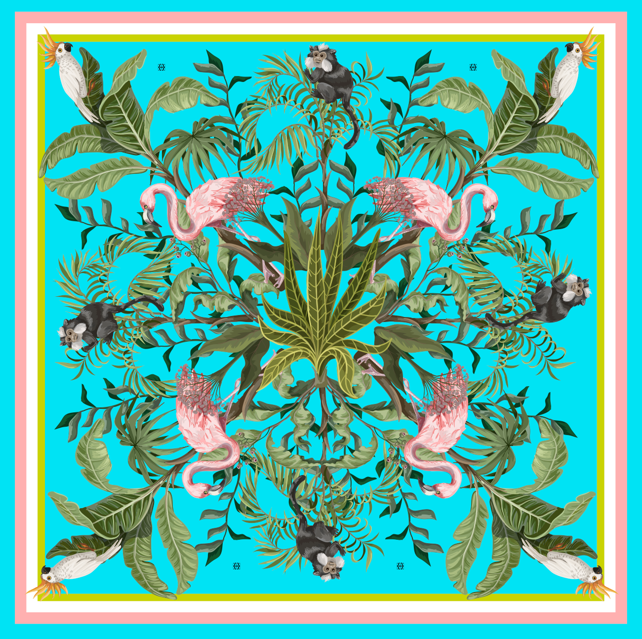 JUNGLE ANIMALS MINI NECK TIE