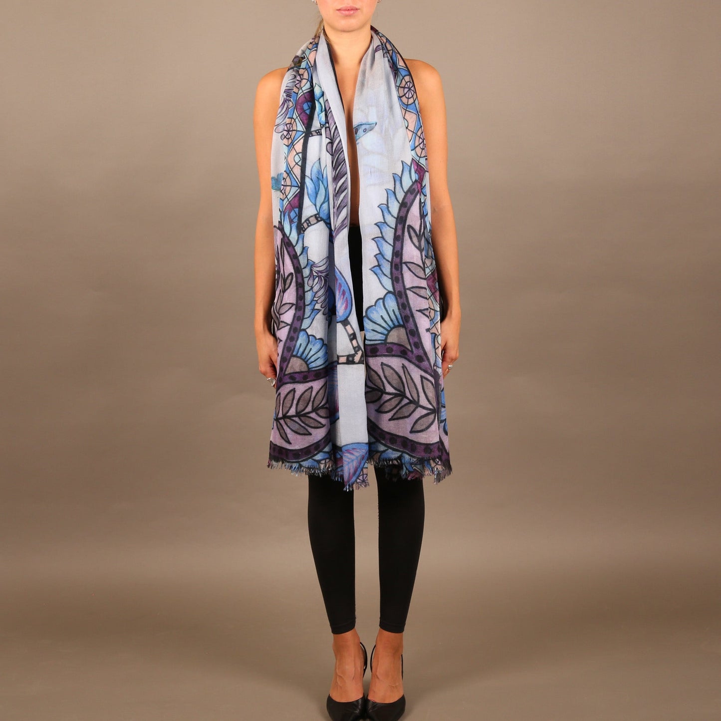 AZURE CASHMERE SCARF