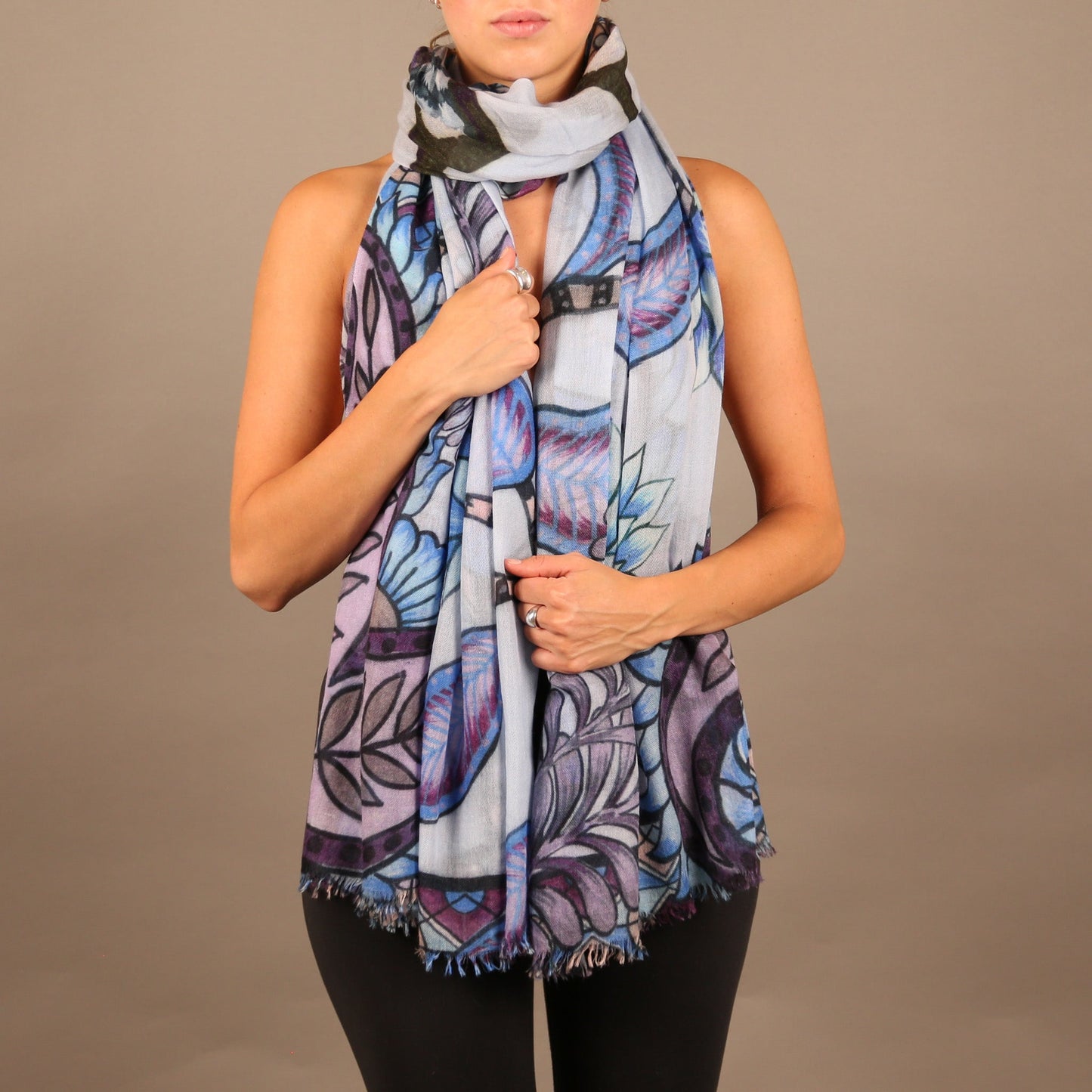 AZURE CASHMERE SCARF