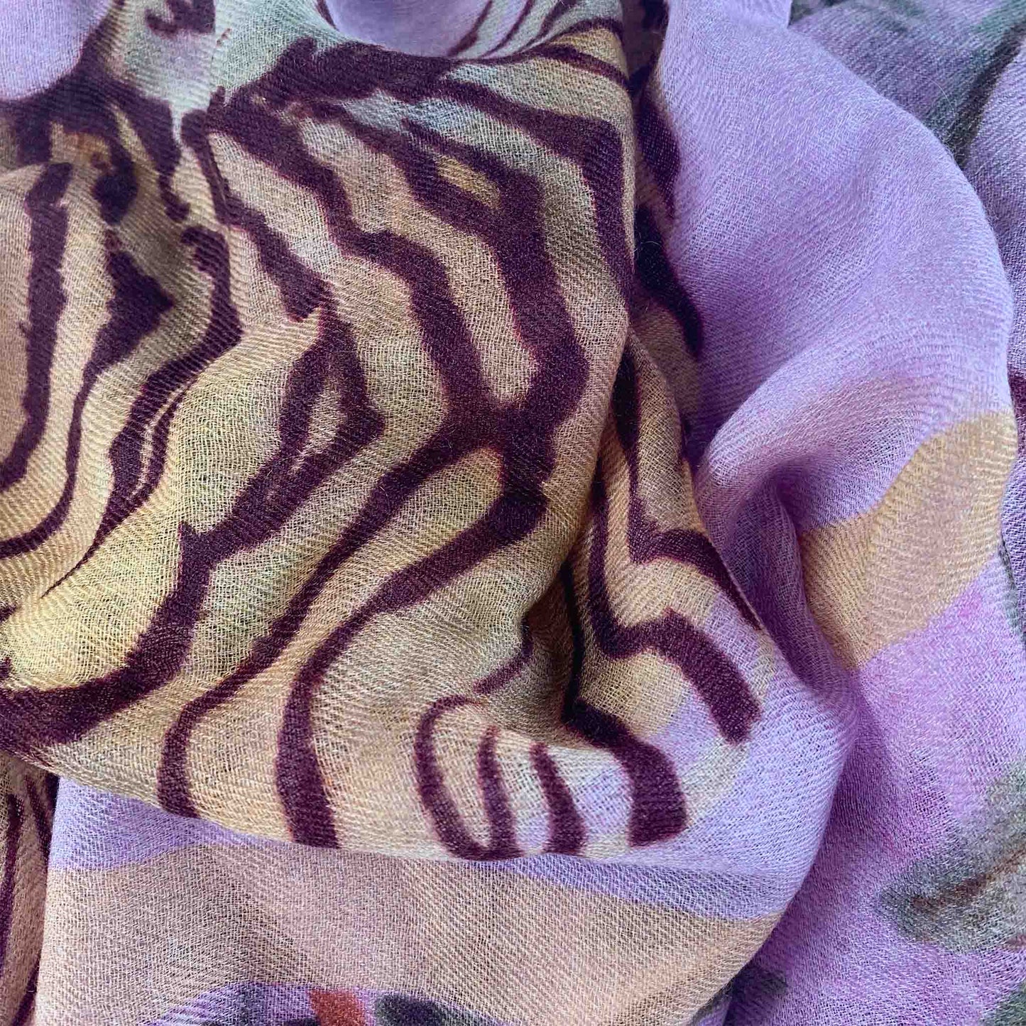 BENGAL TIGER CASHMERE SCARF