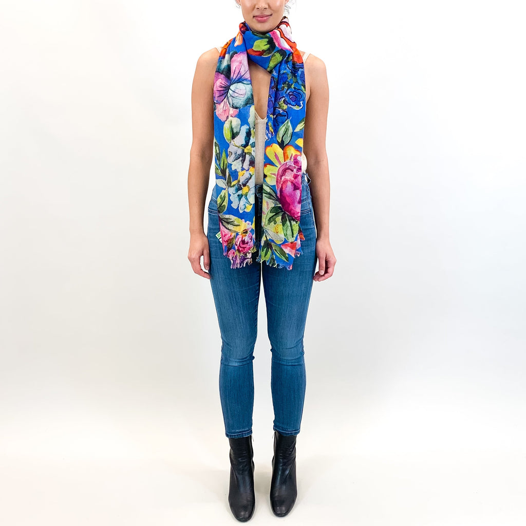 BLOOM CASHMERE SCARF