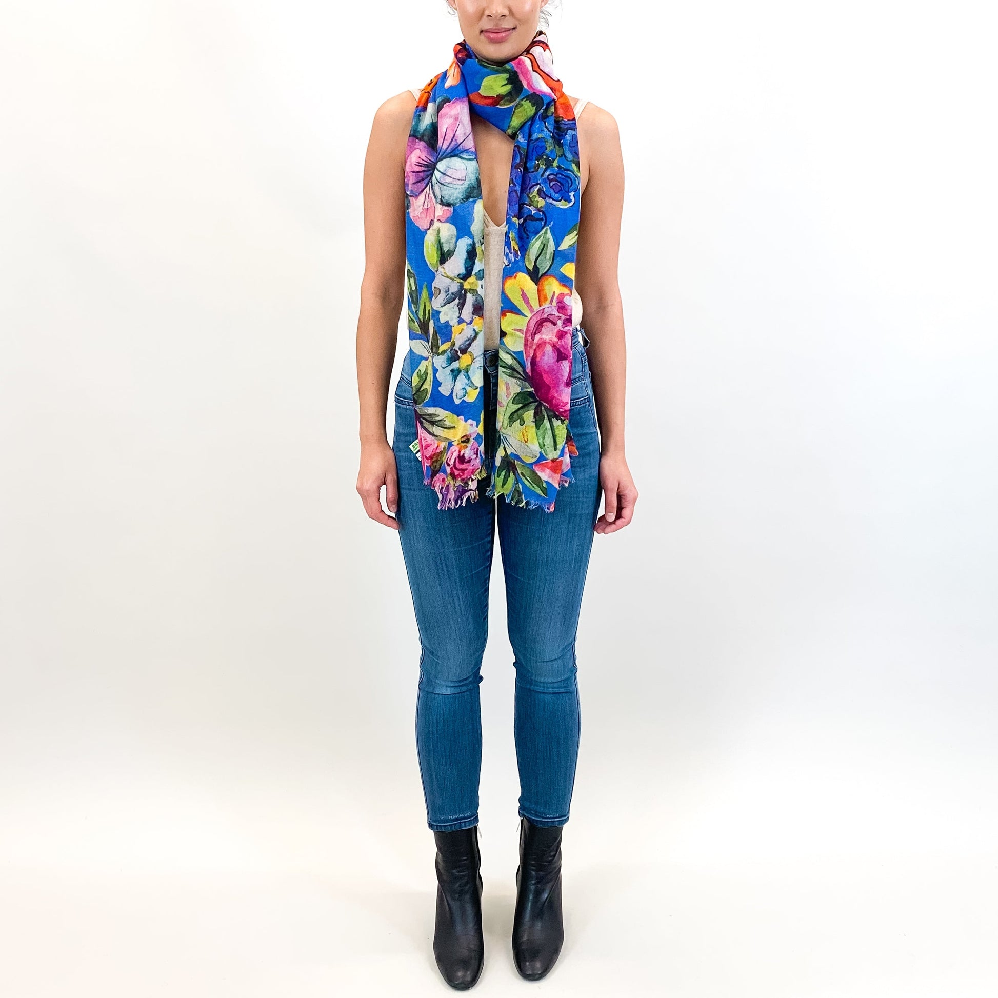 BLOOM CASHMERE SCARF