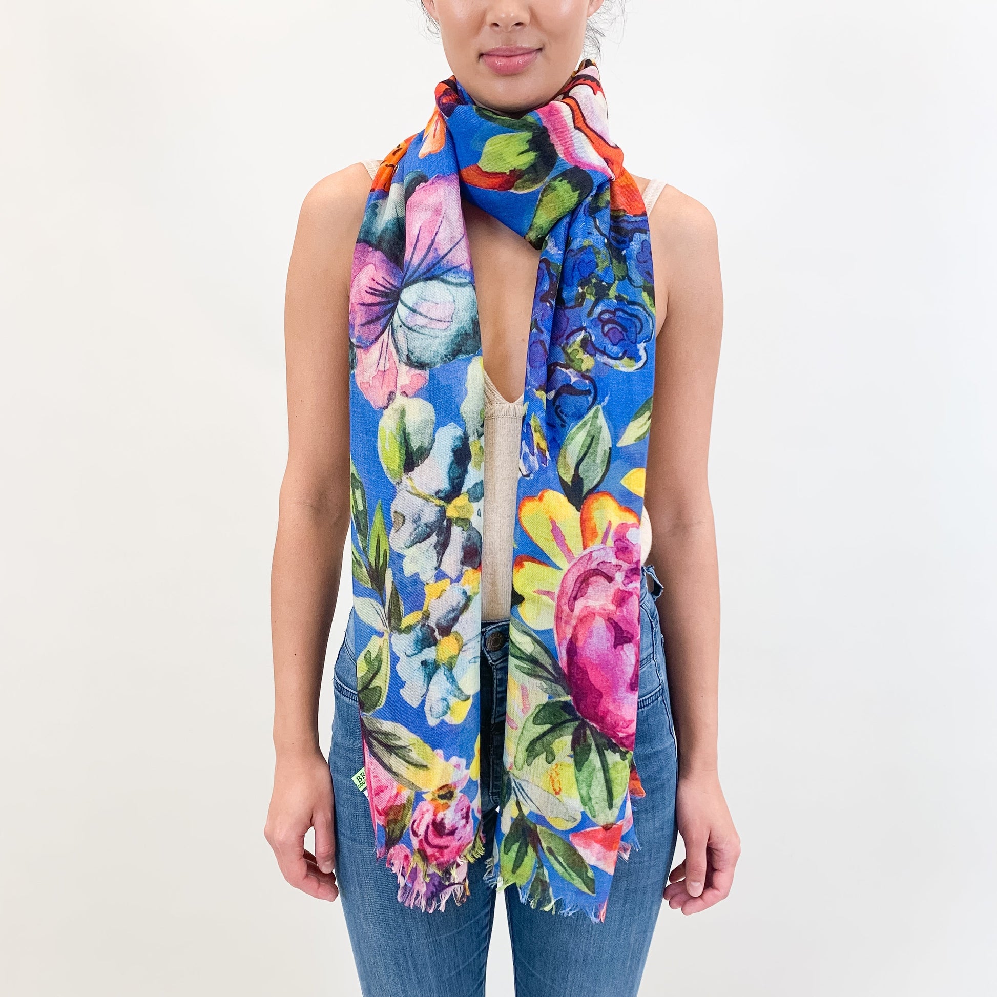 BLOOM CASHMERE SCARF