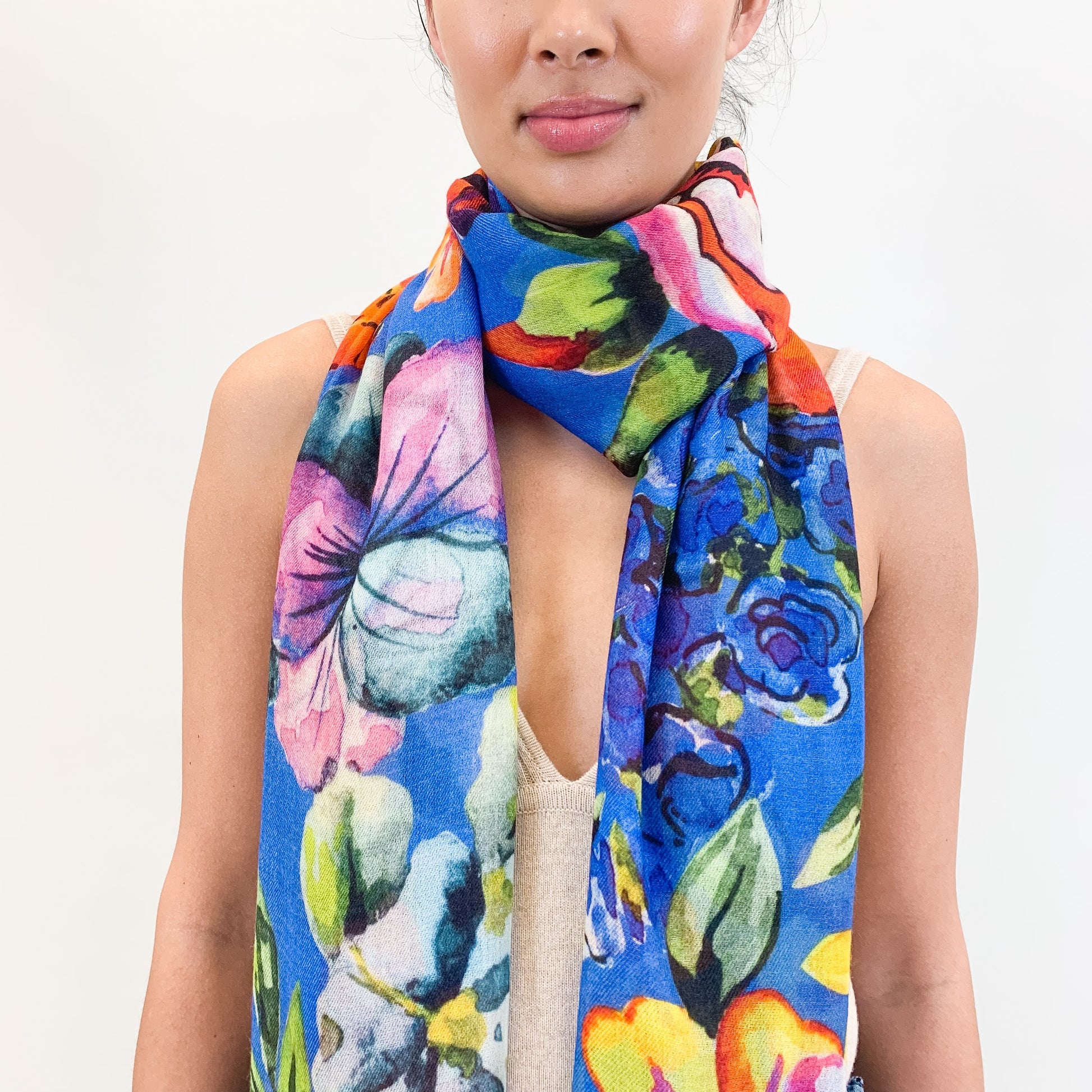 BLOOM CASHMERE SCARF