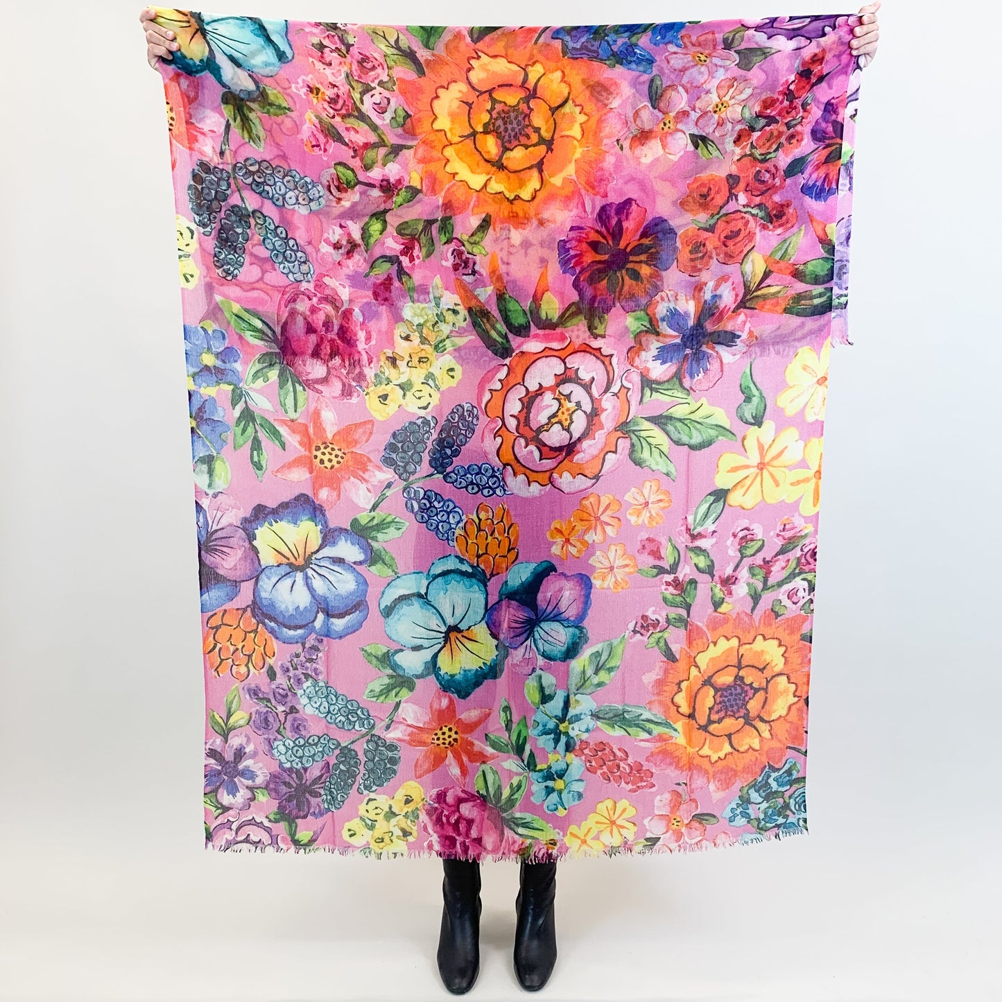 BLOOM CASHMERE SCARF