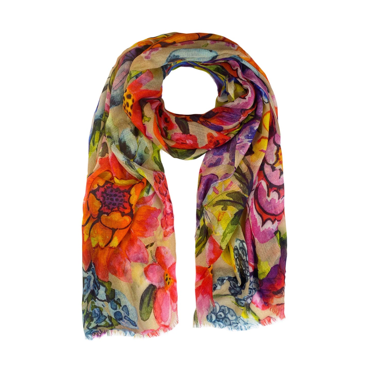 BLOOM CASHMERE SCARF