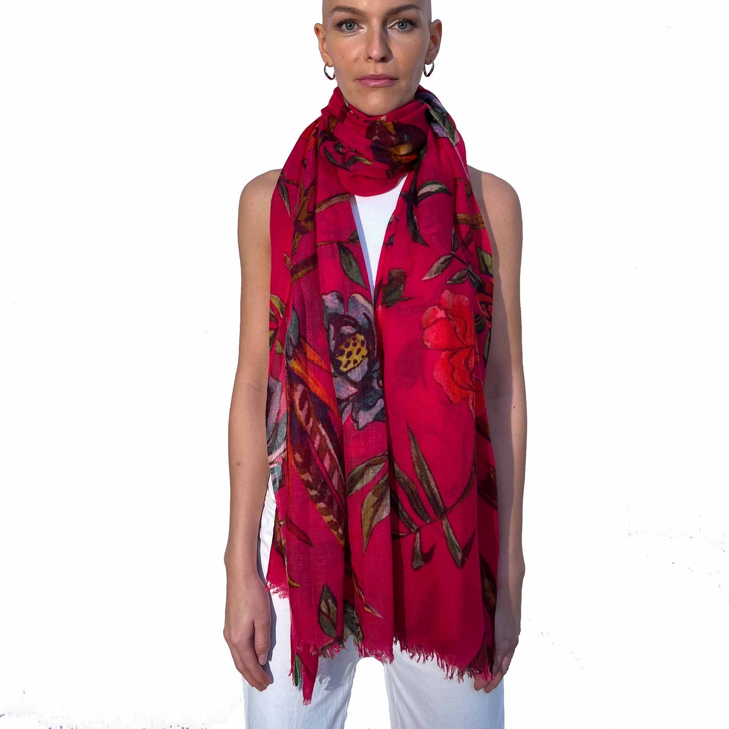 BLOSSOM CASHMERE SCARF