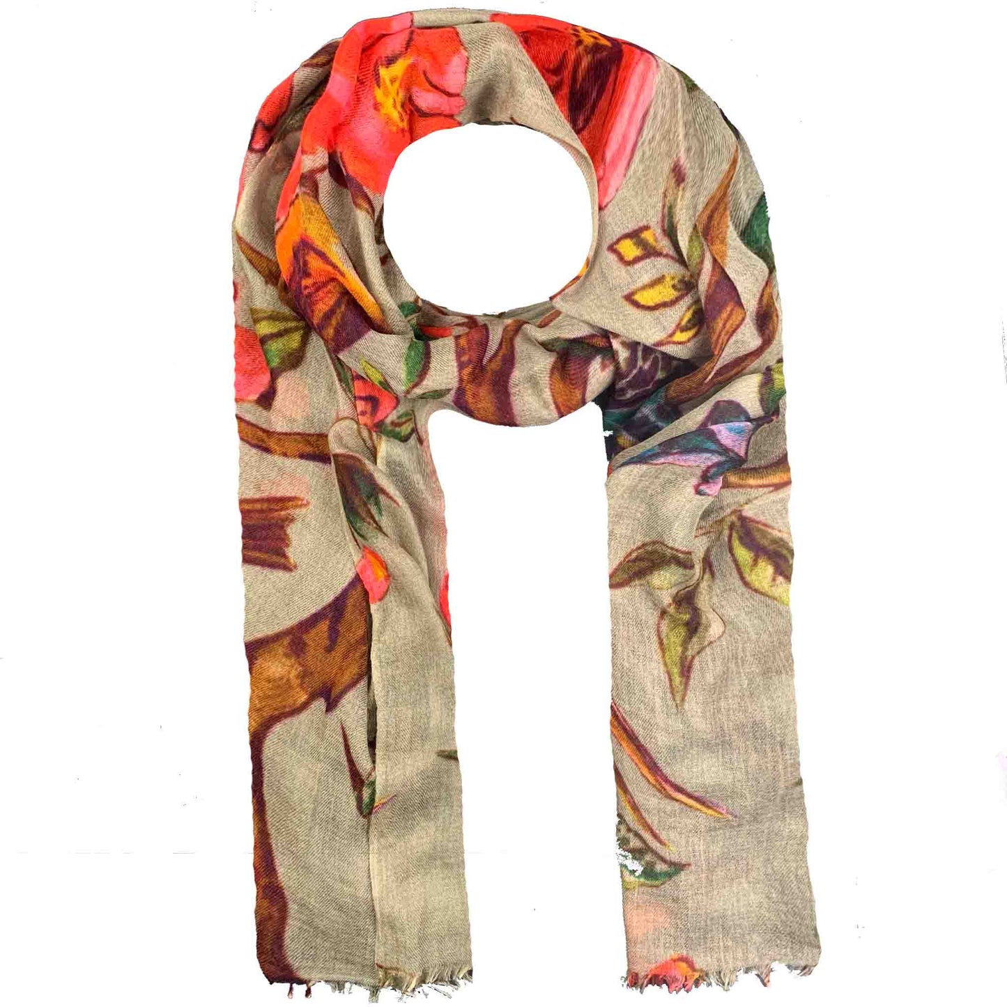 BLOSSOM CASHMERE SCARF