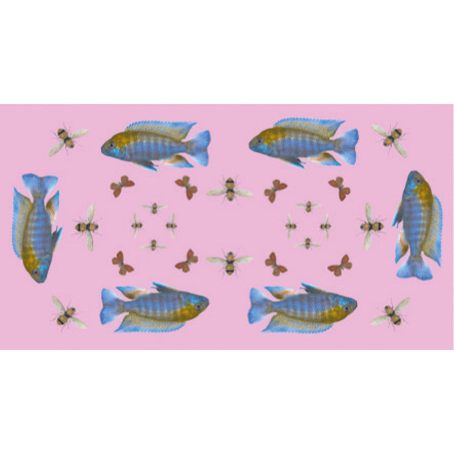 BUTTERFLY & FISH CASHMERE SCARF