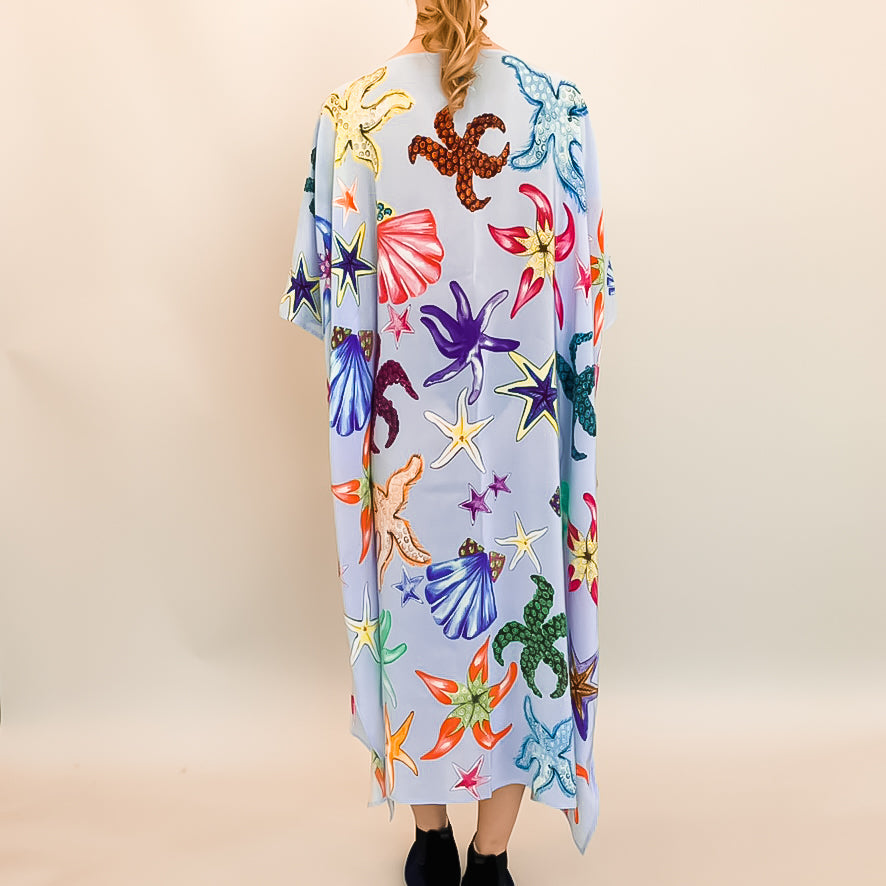 CORAL SILK TUNIC