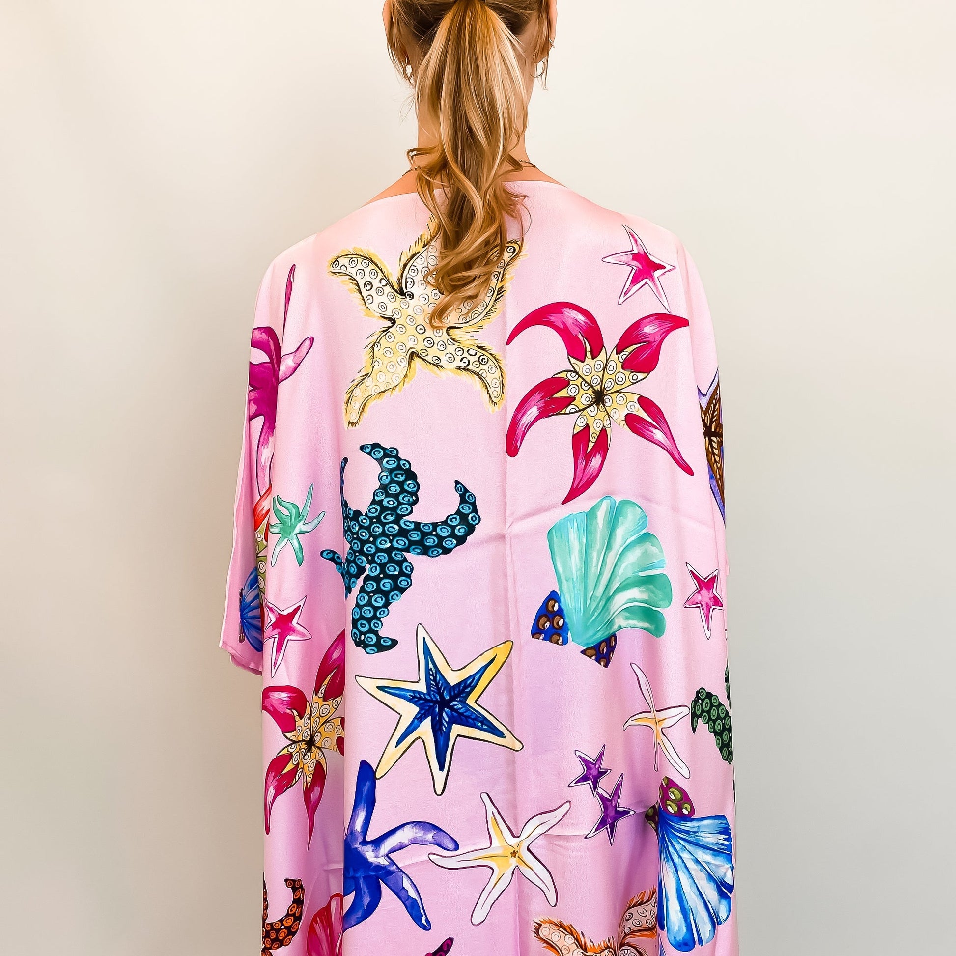 CORAL SILK TUNIC