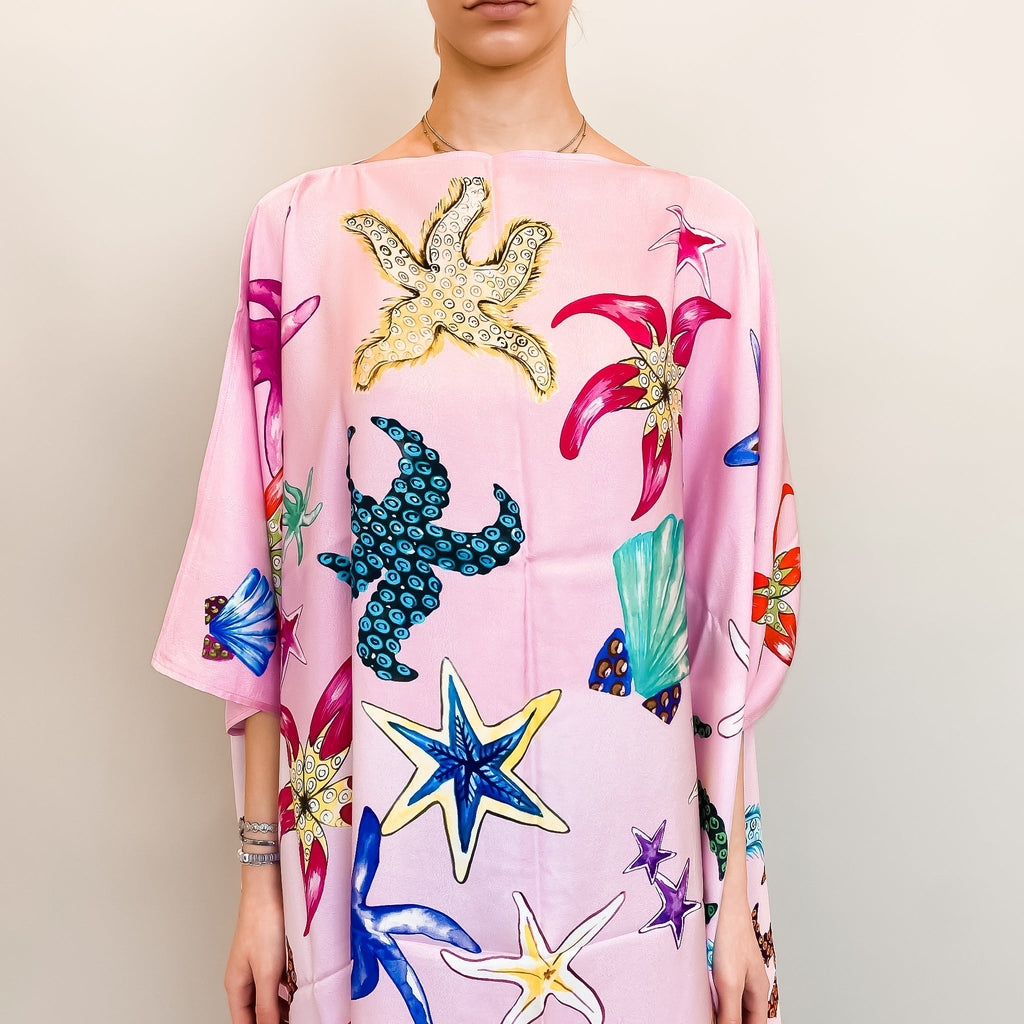 CORAL SILK TUNIC