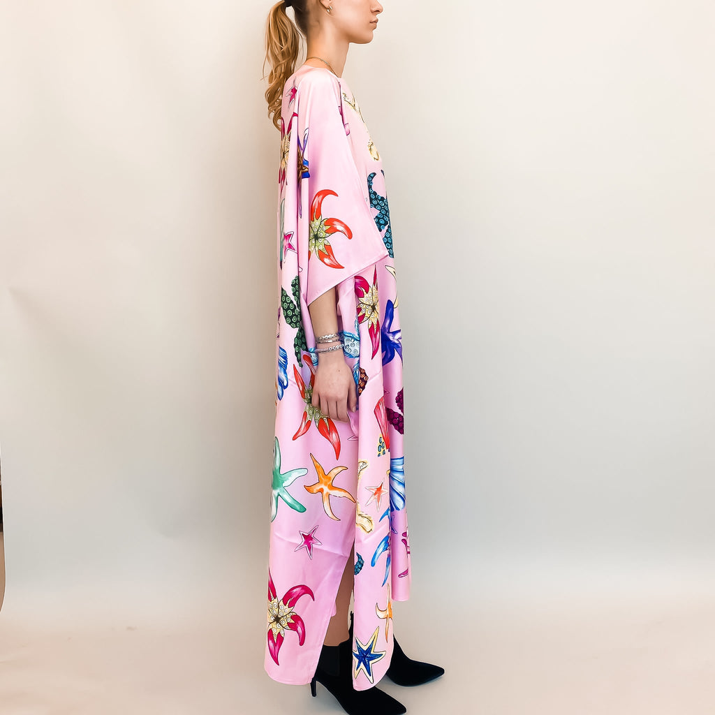 CORAL SILK TUNIC