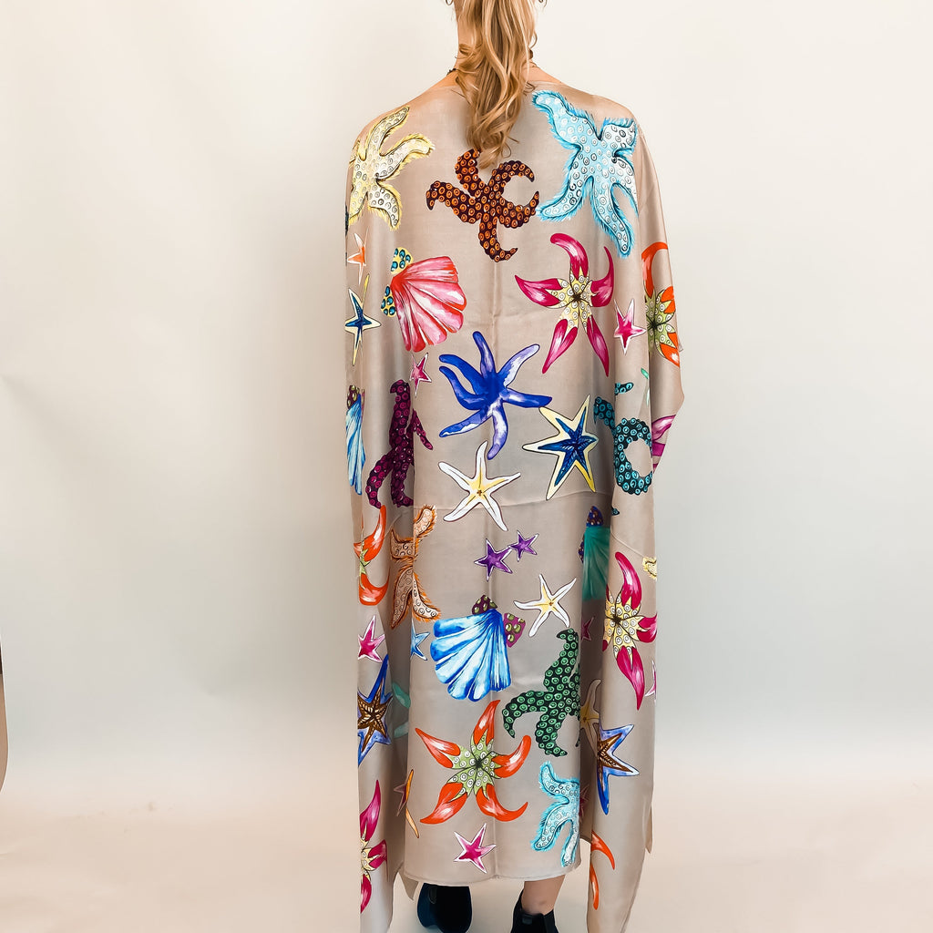 CORAL SILK TUNIC