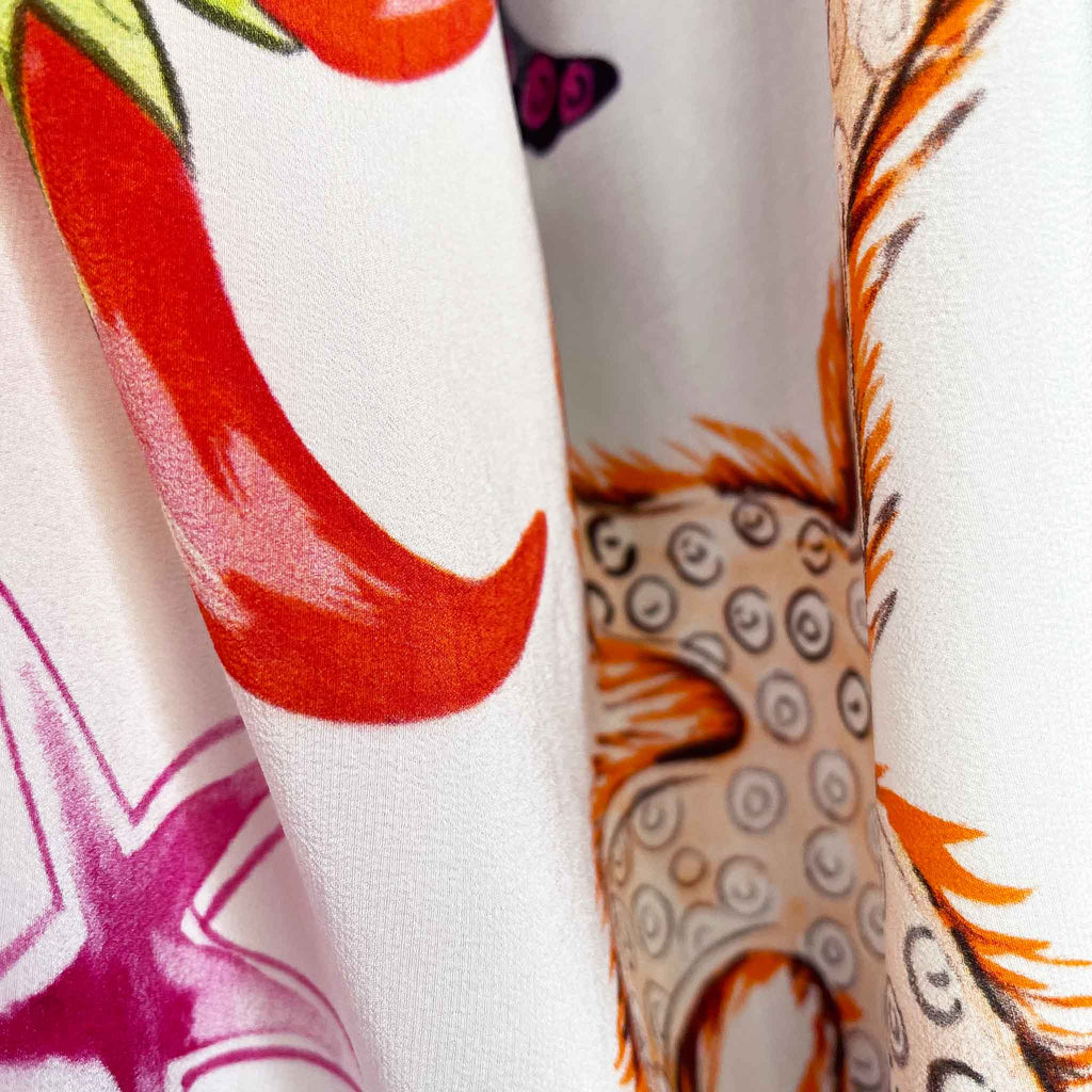 CORAL SILK TUNIC