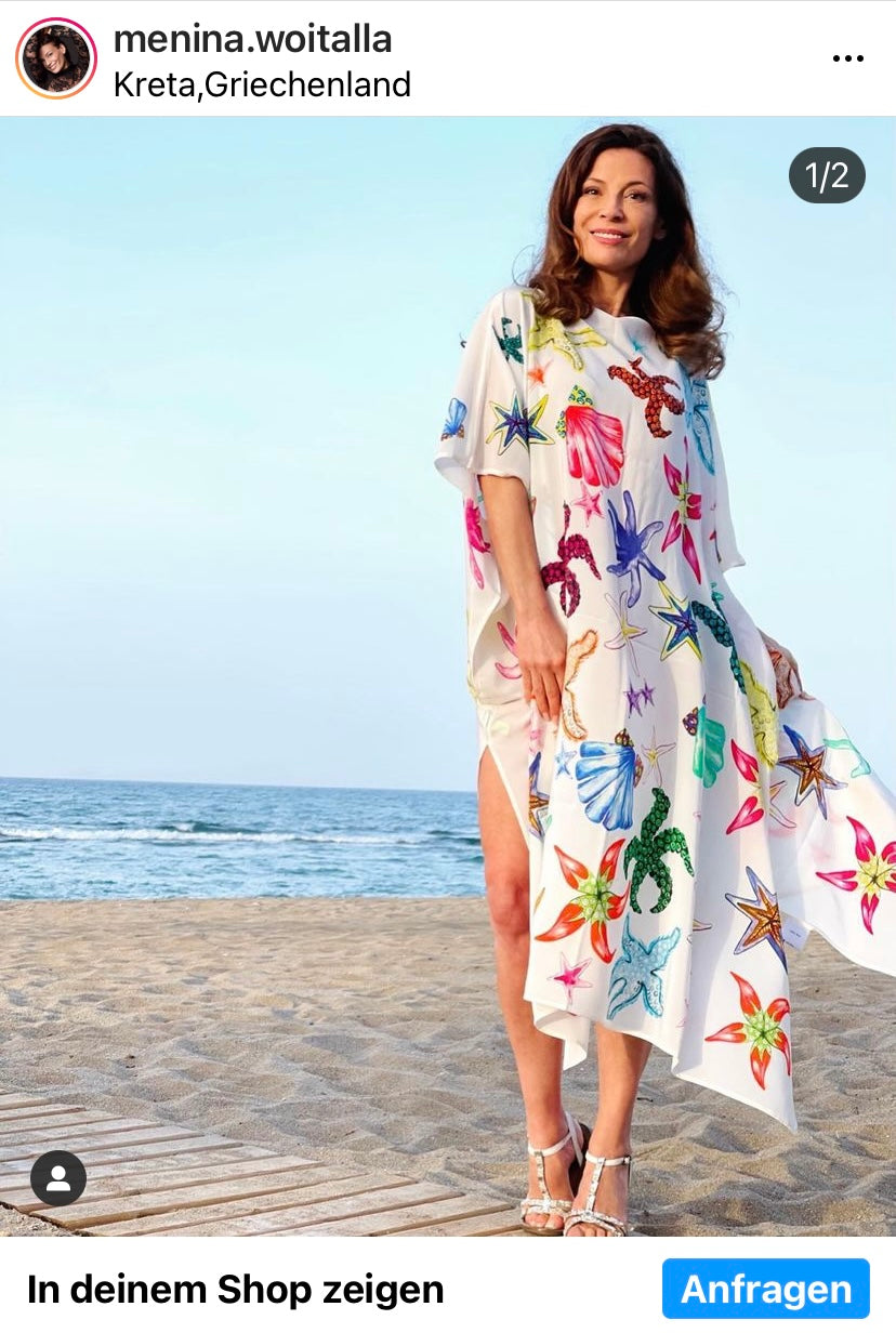 CORAL SILK TUNIC