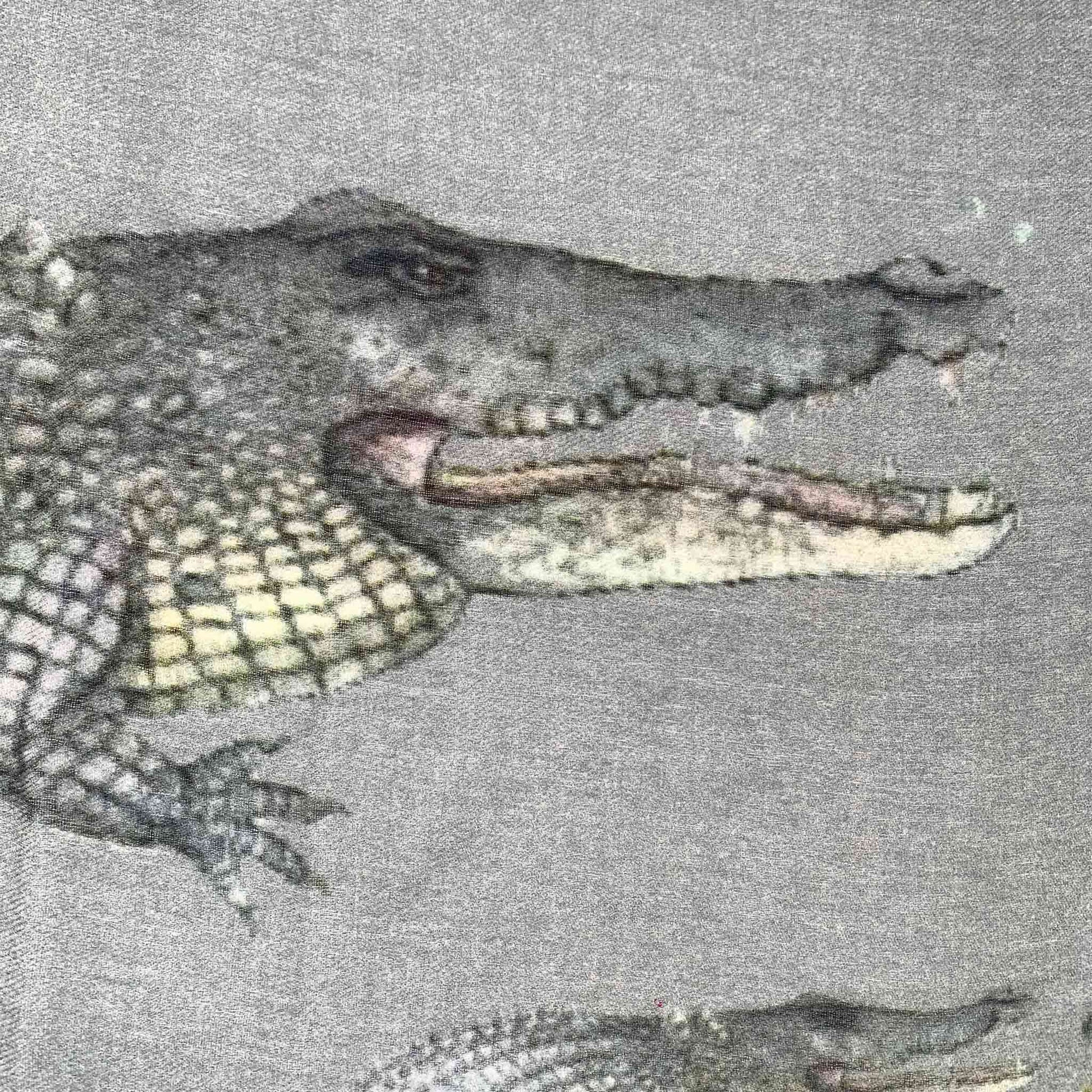 CROCODILE CASHMERE SCARF