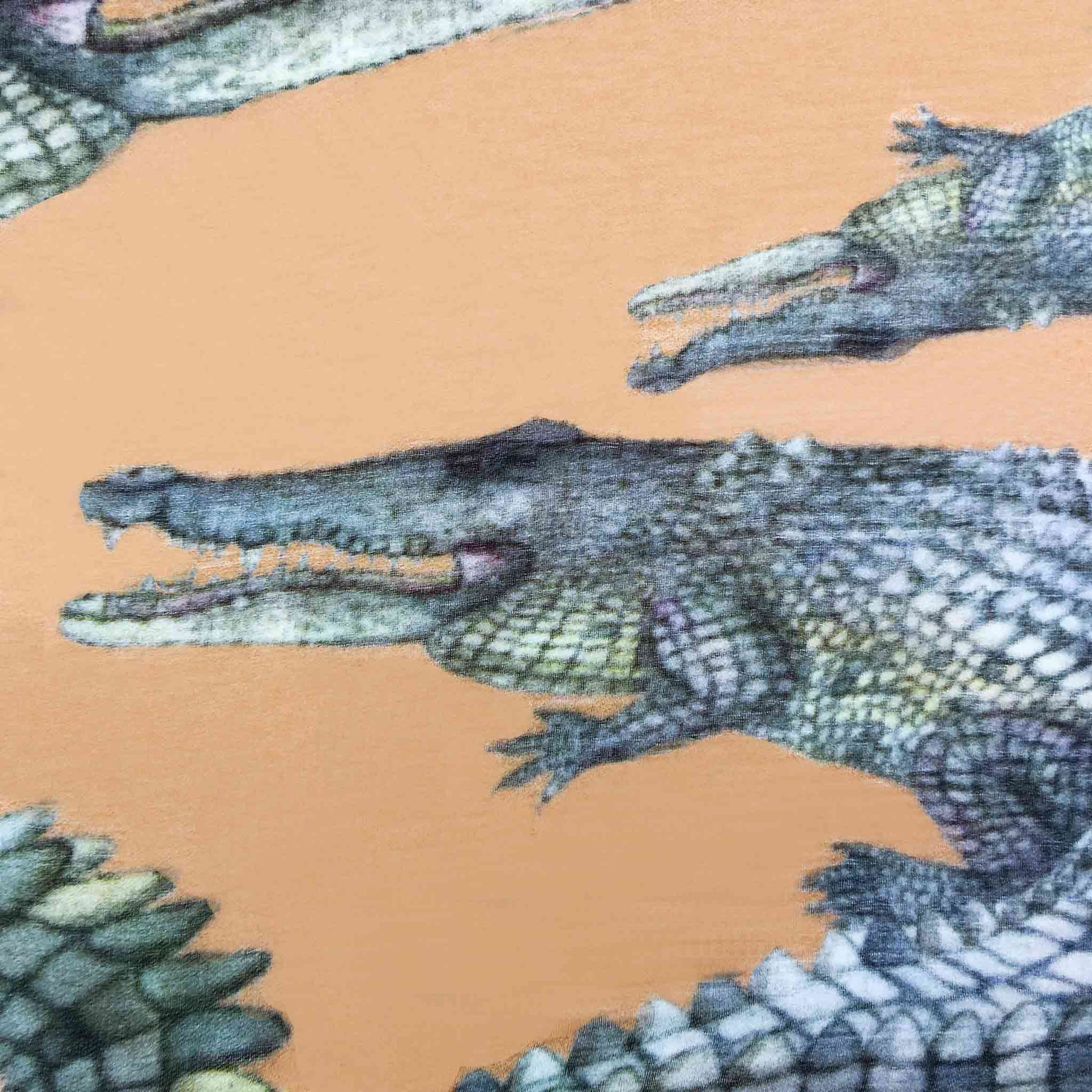 CROCODILE CASHMERE SCARF
