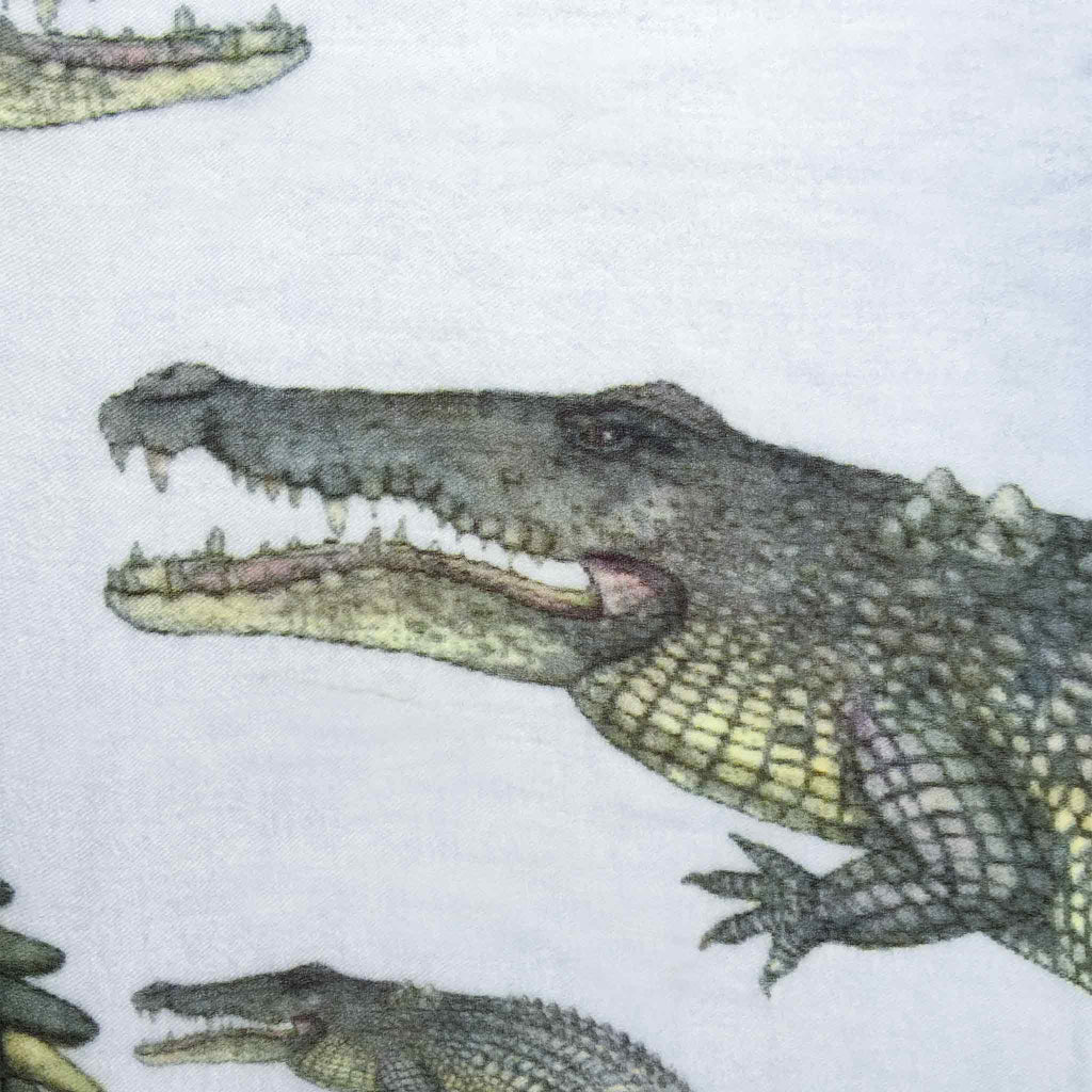 CROCODILE CASHMERE SCARF