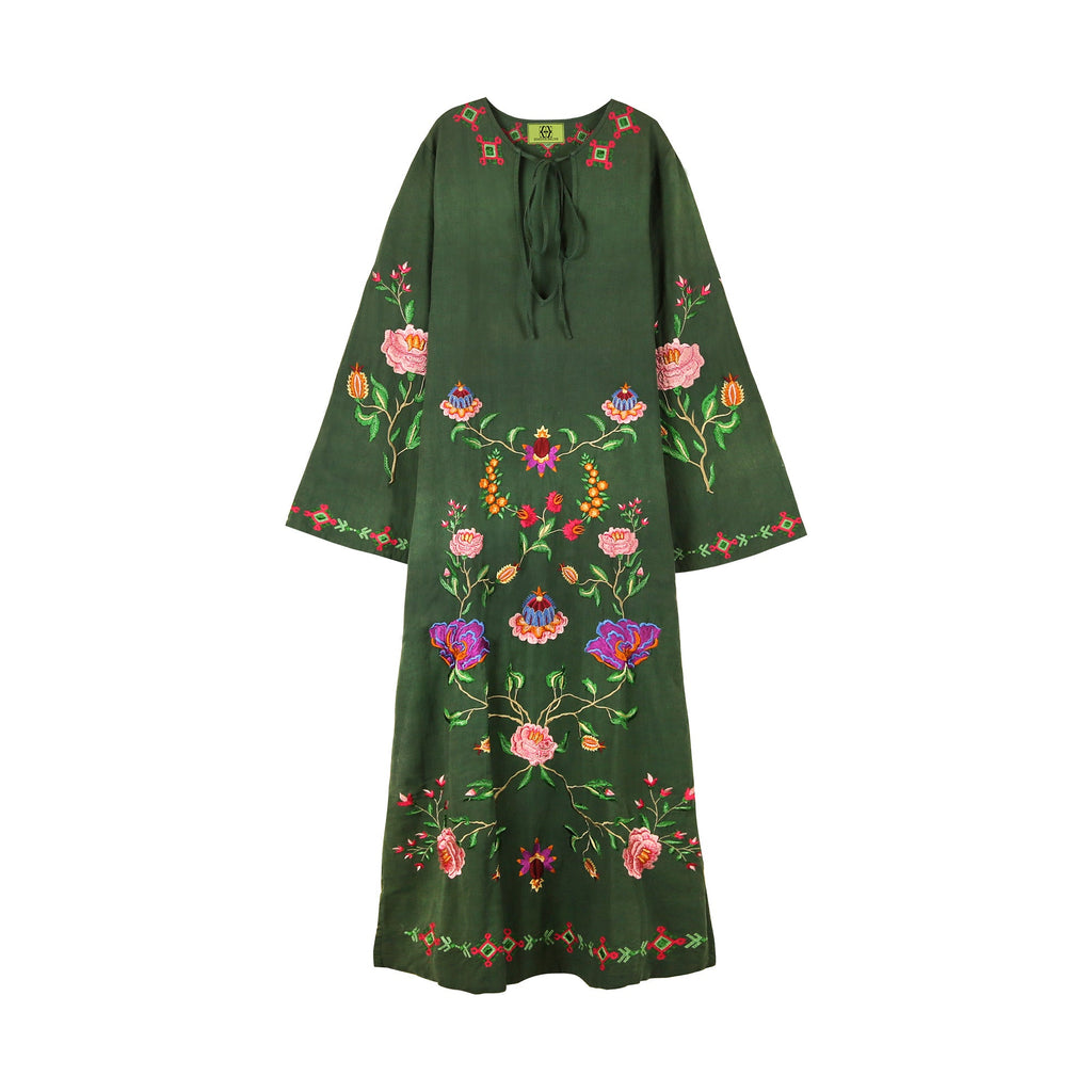 ETHNO FLORAL LINEN TUNIC