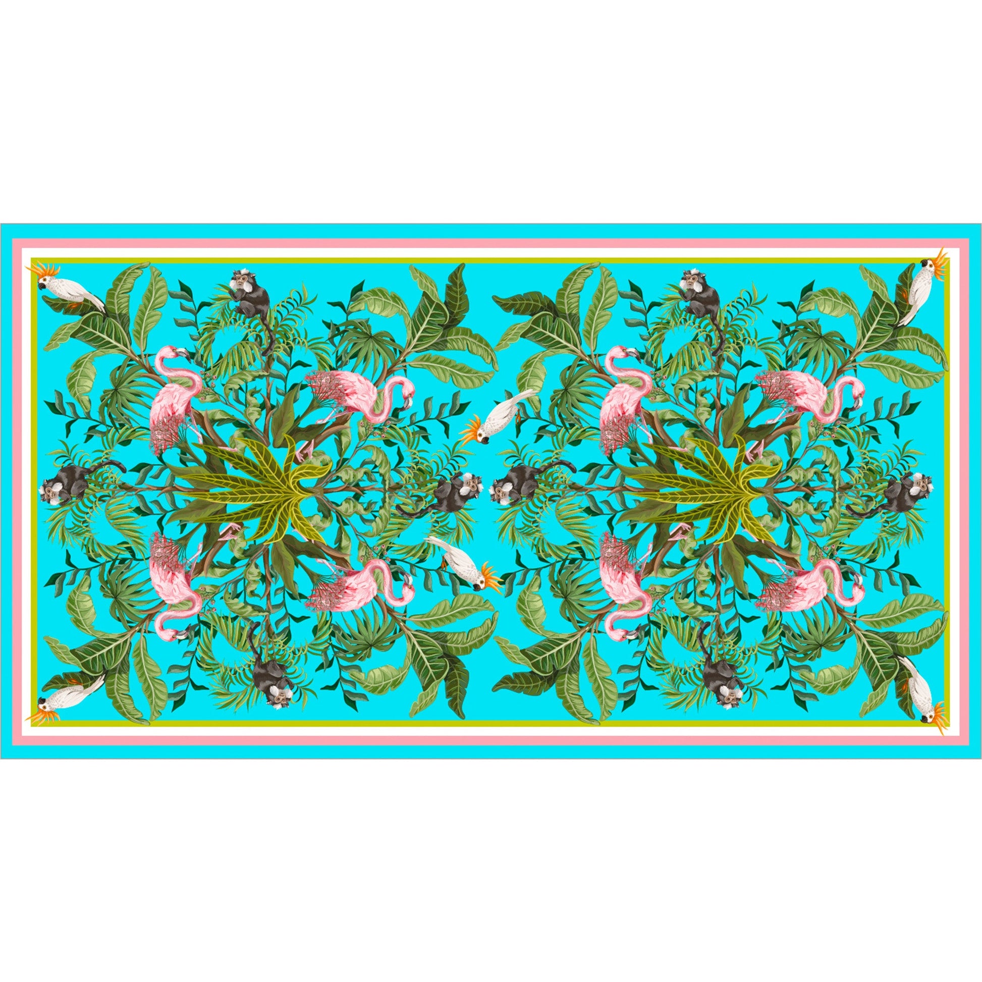 JUNGLE ANIMALS CASHMERE SCARF