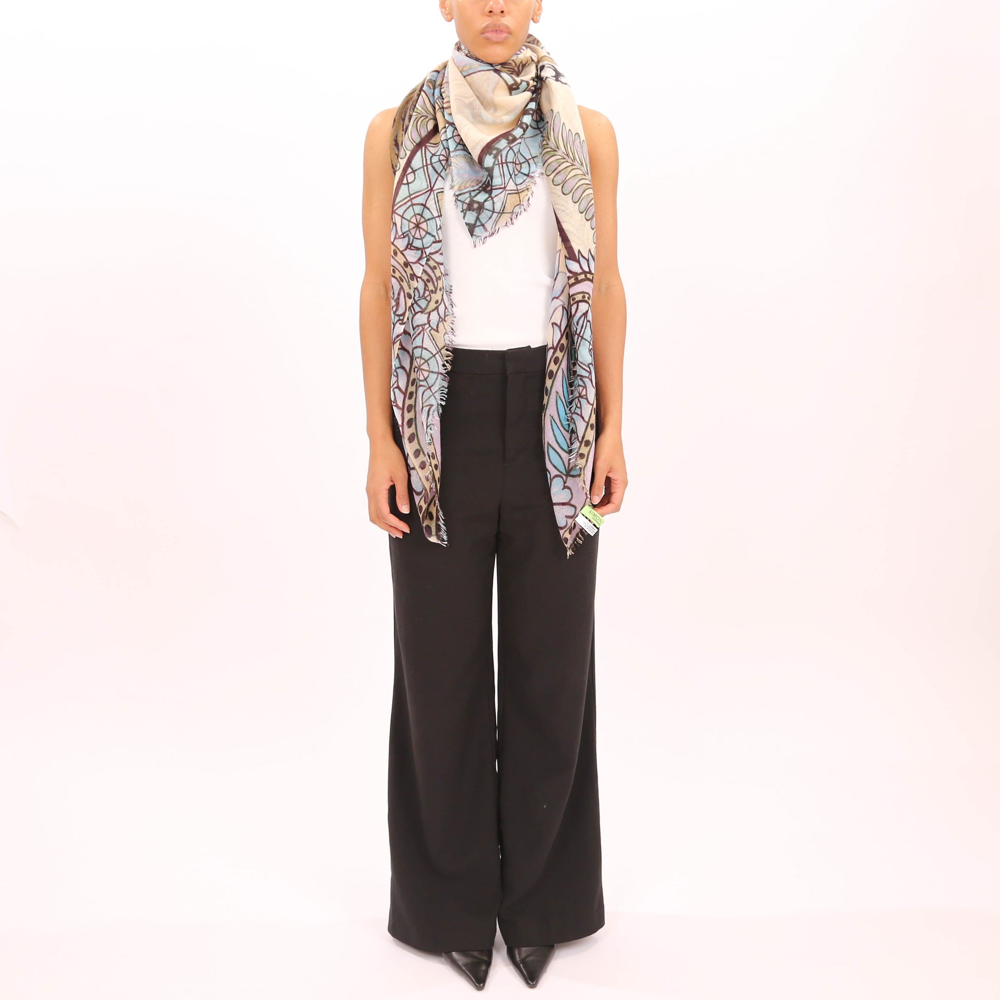ROARING TIGER CASHMERE SCARF