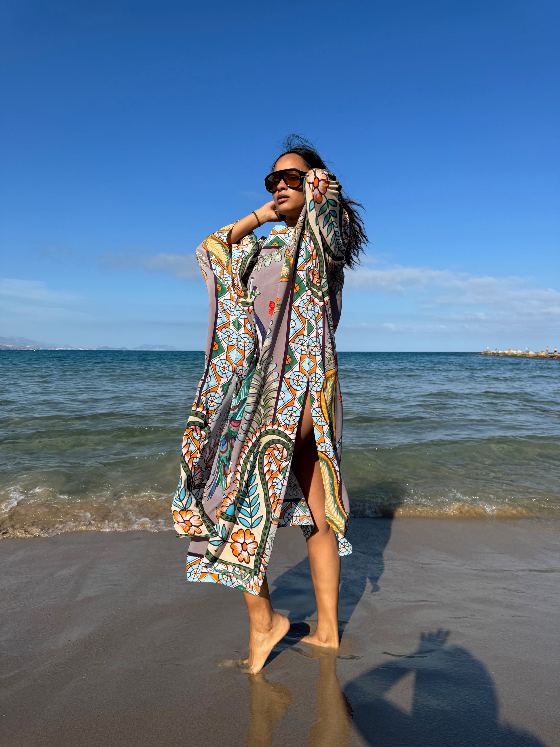 AZURE SILK TUNIC