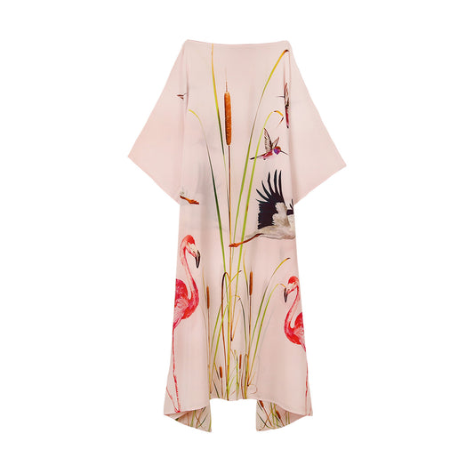 FLAMINGO SILK TUNIC