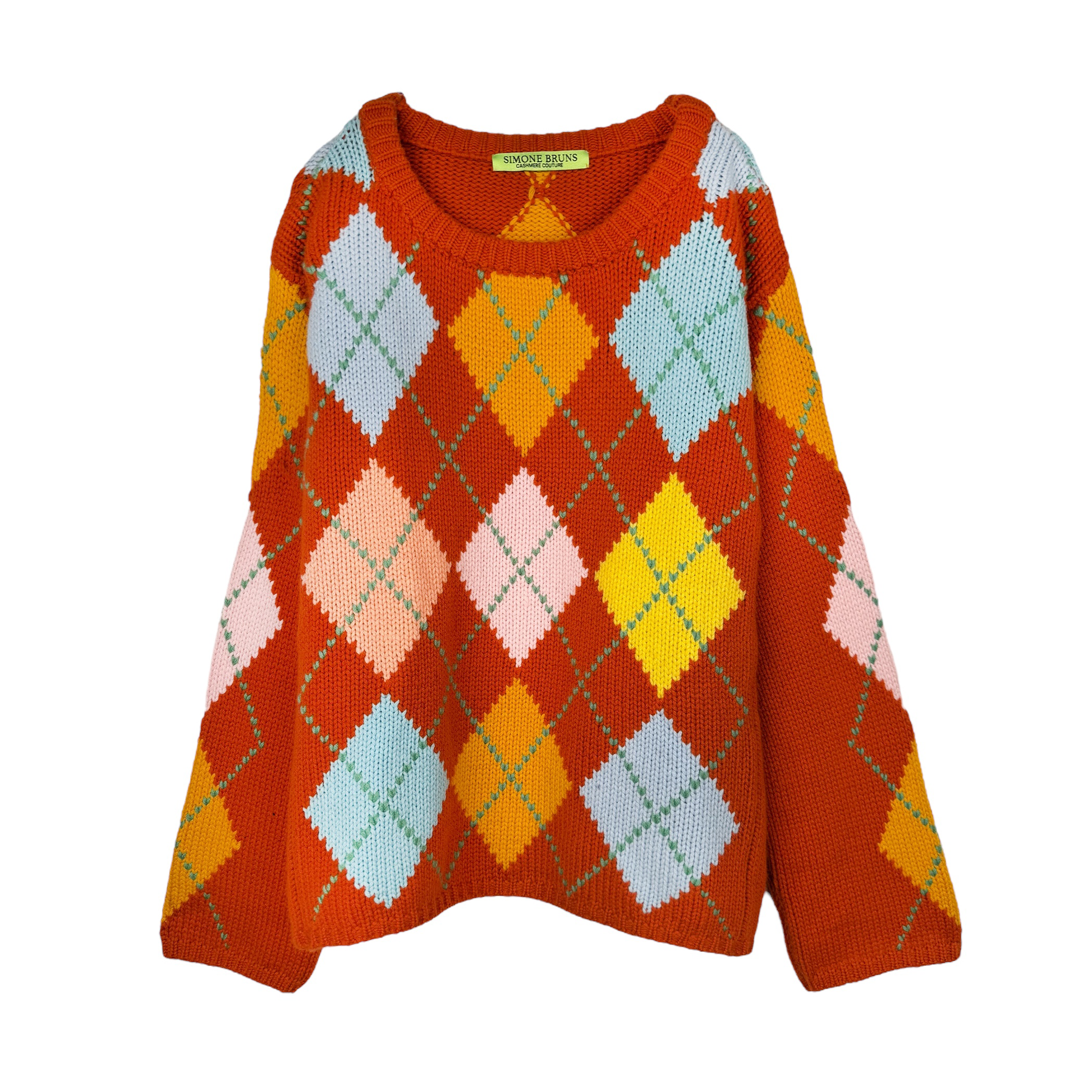 COOL ISCHGL EXTRA DIAMOND SWEATER - MARMELADE/POWDER