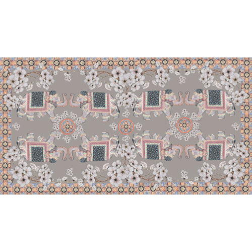 ELEPHANT CEREMONY CASHMERE SCRAF