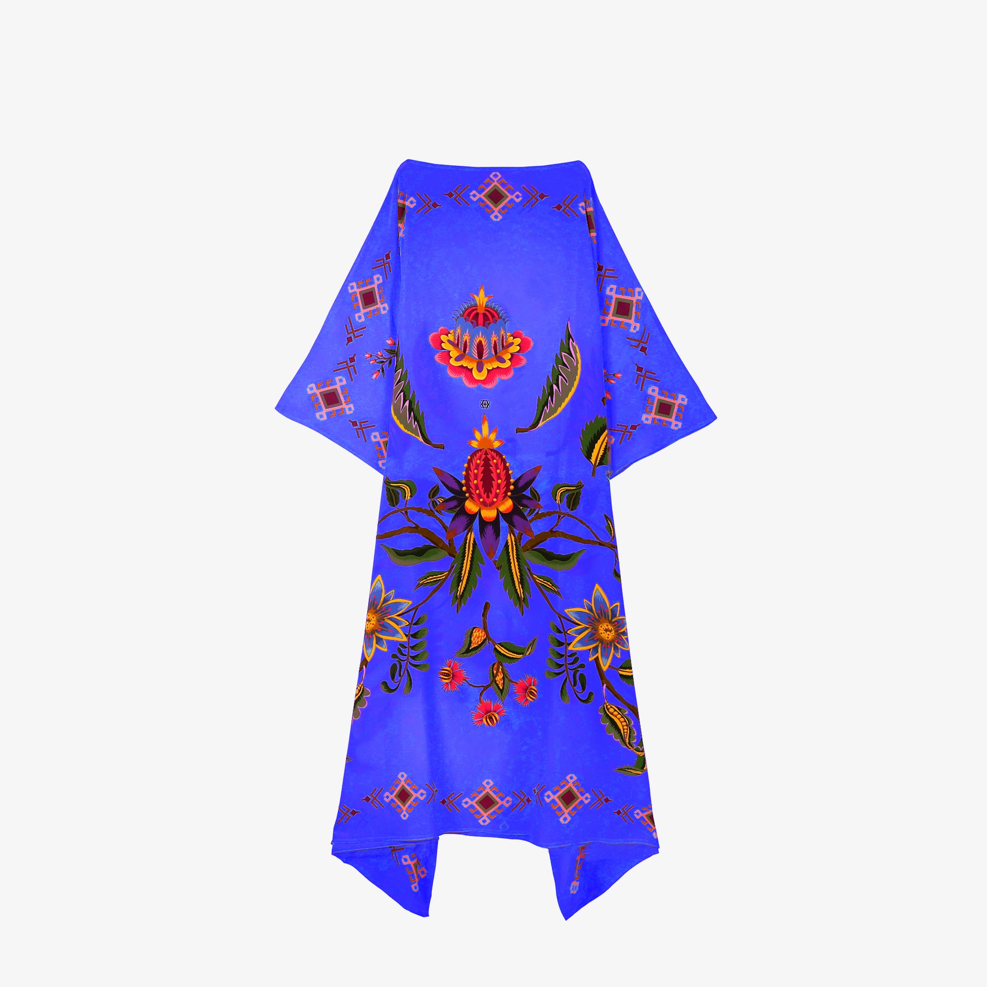 ETHNO FLORAL SILK TUNIC