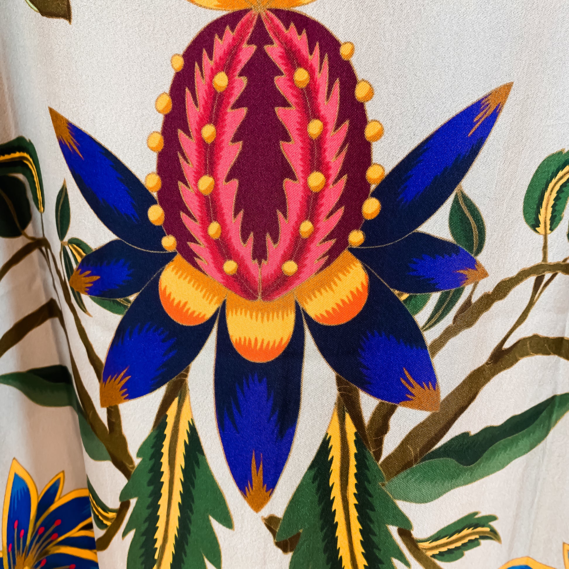 ETHNO FLORAL SILK TUNIC