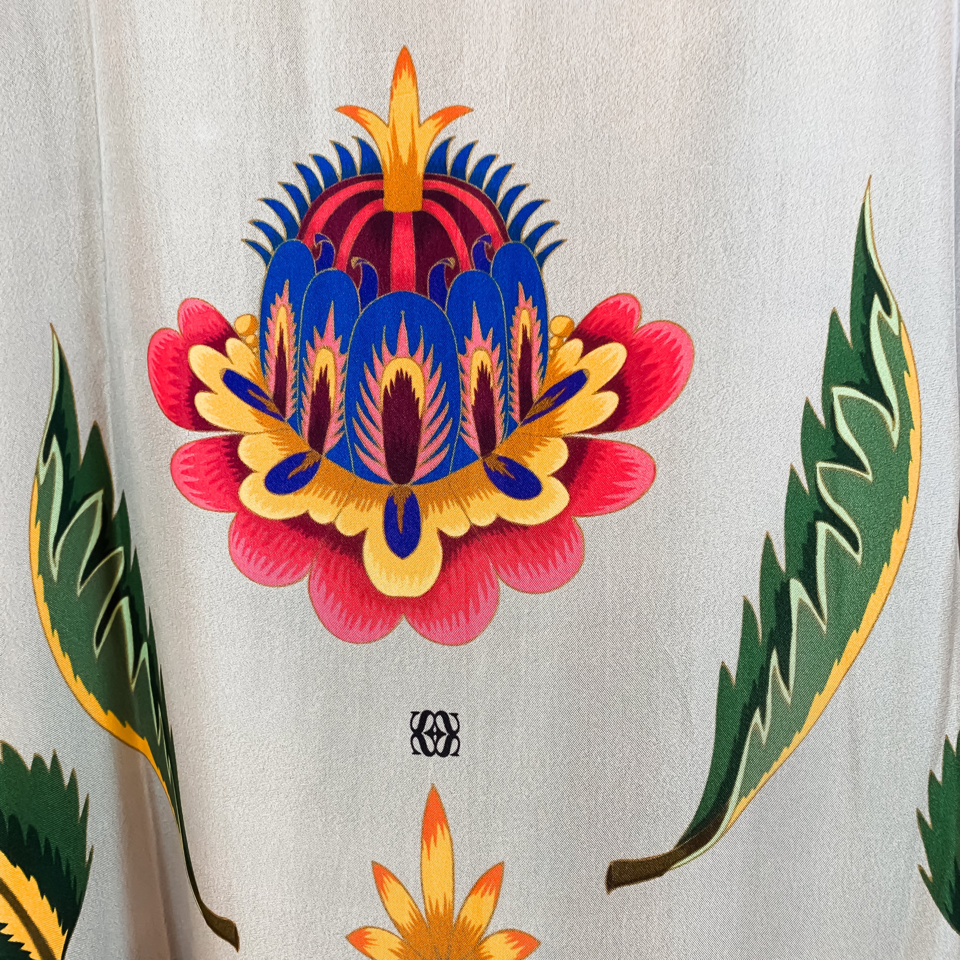 ETHNO FLORAL SILK TUNIC