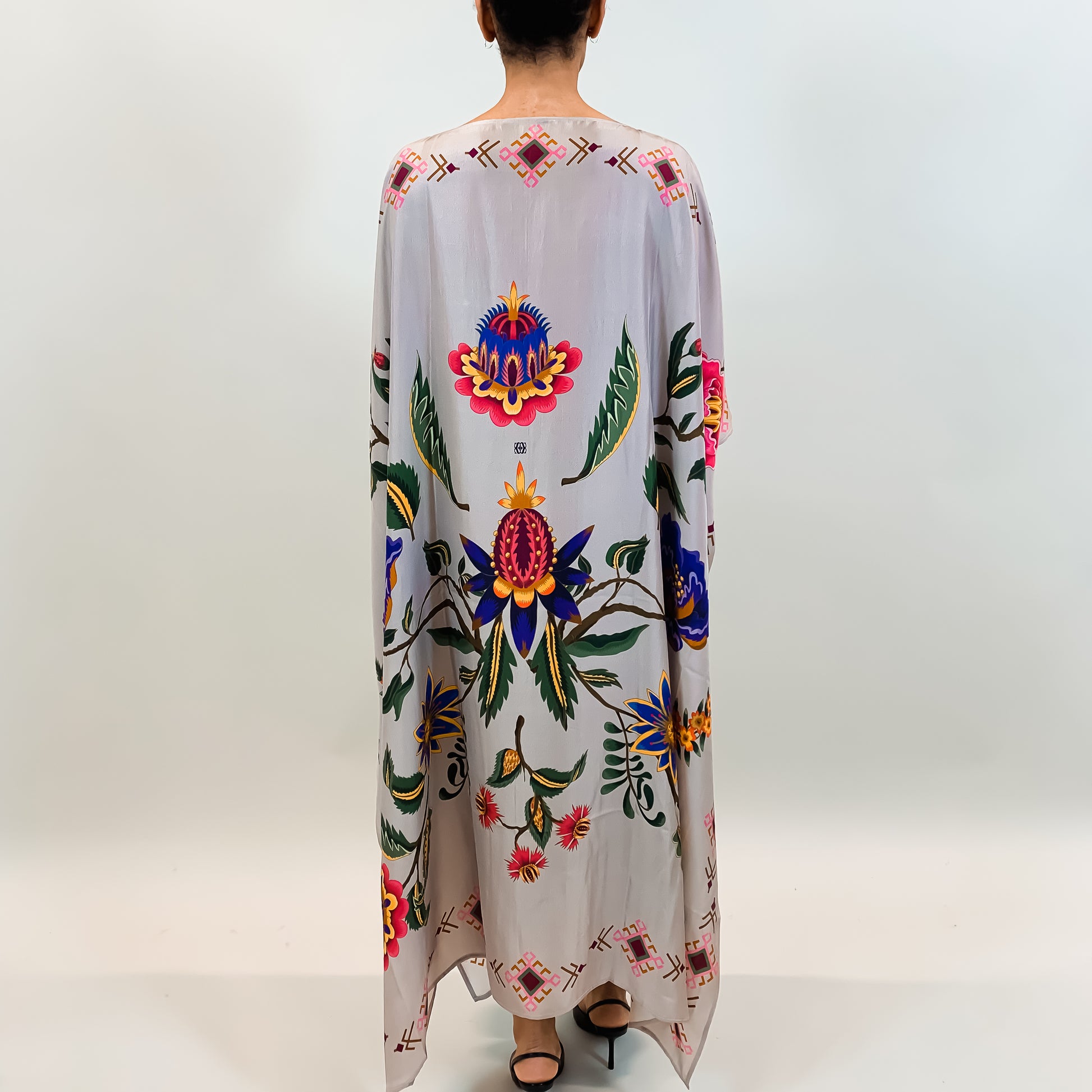 ETHNO FLORAL SILK TUNIC