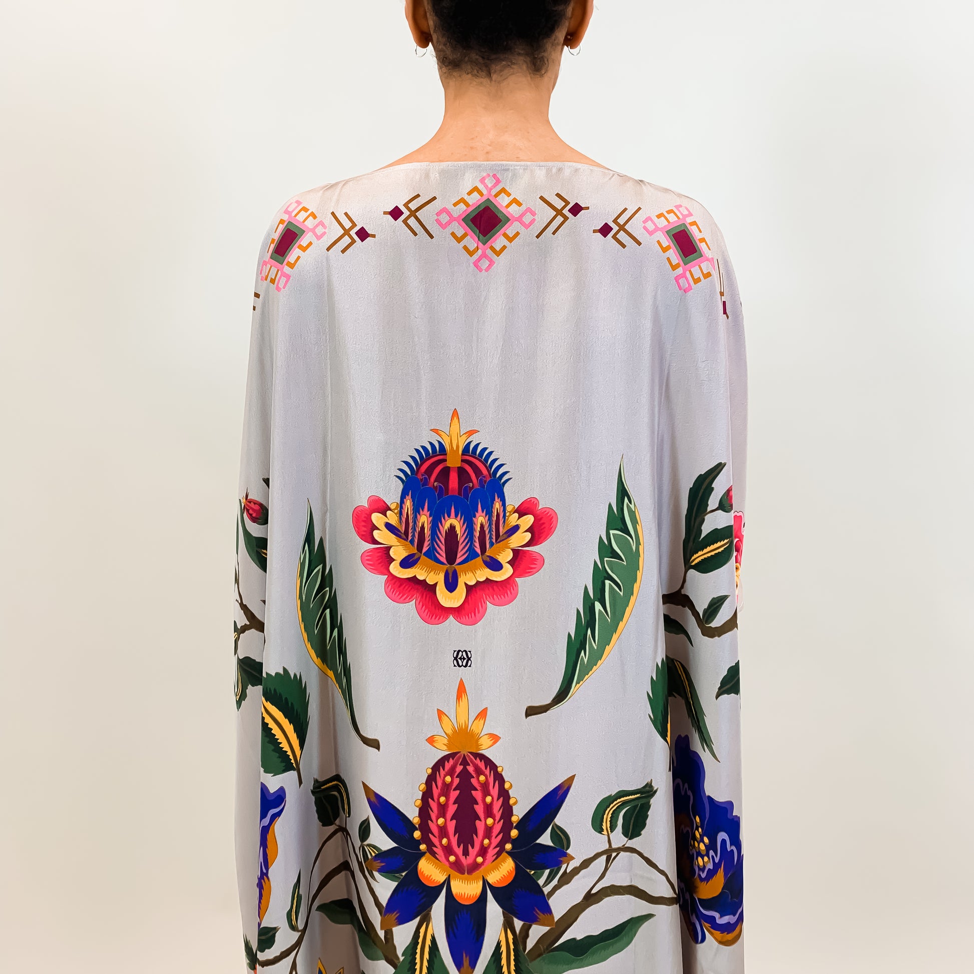 ETHNO FLORAL SILK TUNIC