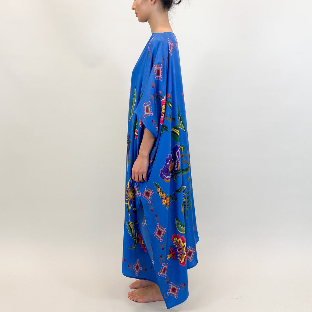 ETHNO FLORAL SILK TUNIC