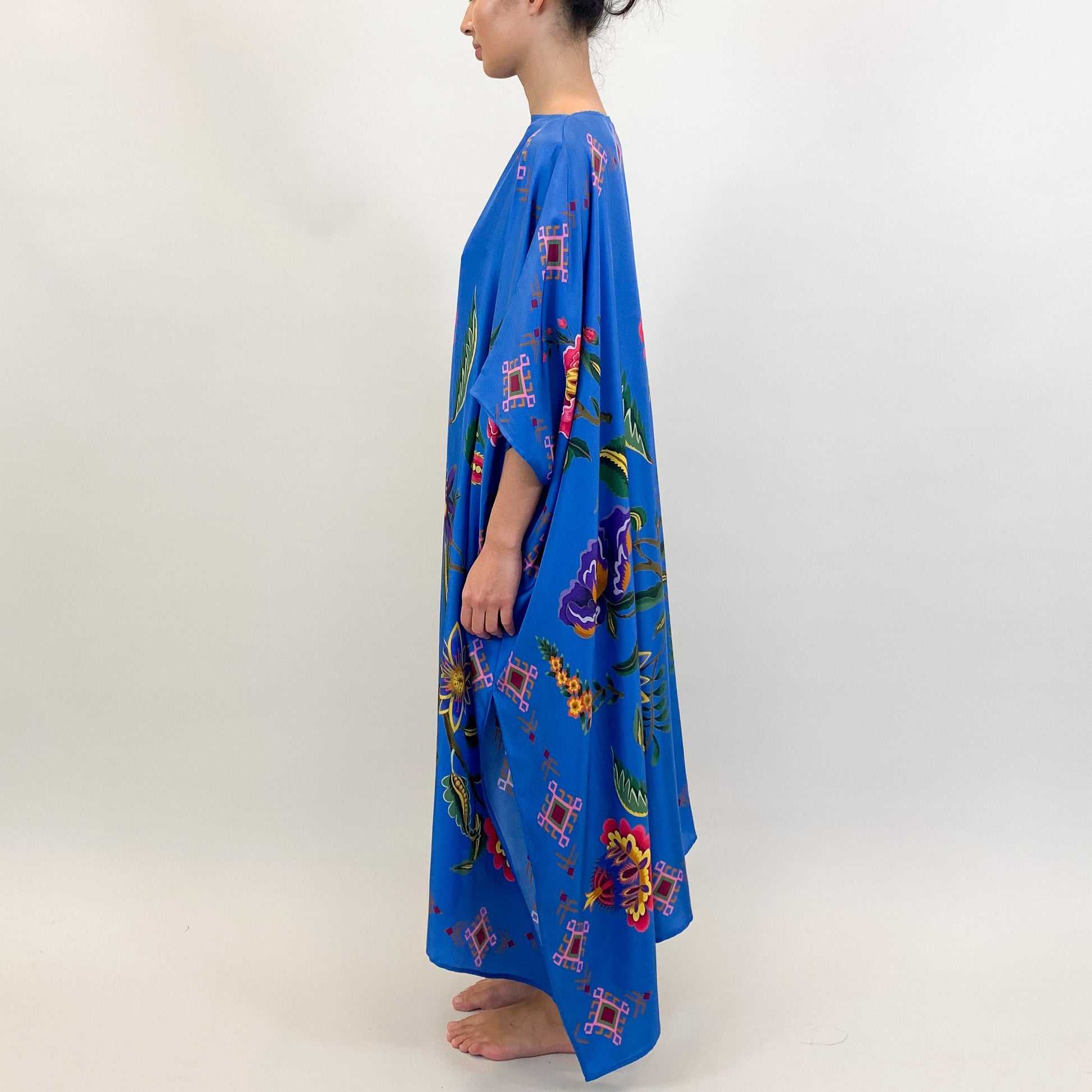 ETHNO FLORAL SILK TUNIC