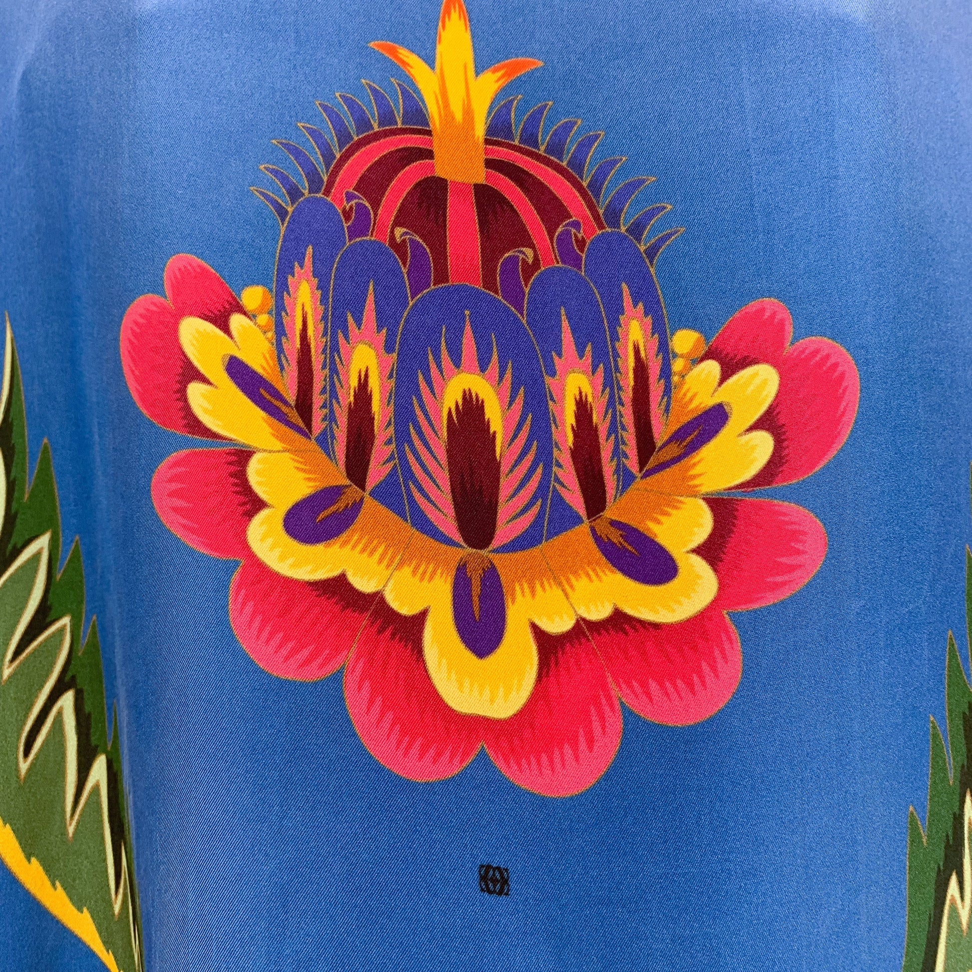 ETHNO FLORAL SILK TUNIC