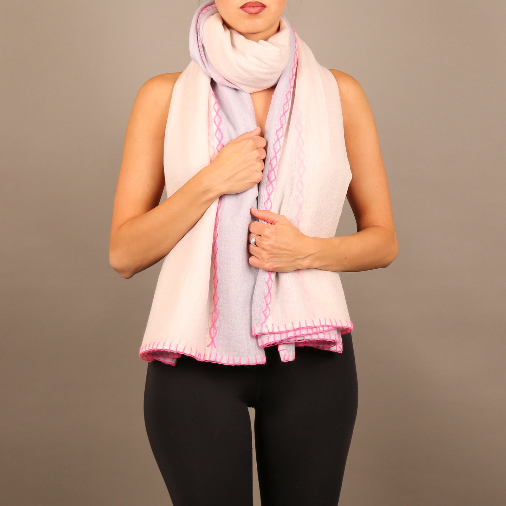 FADILA FELTED CASHMERE SCARF